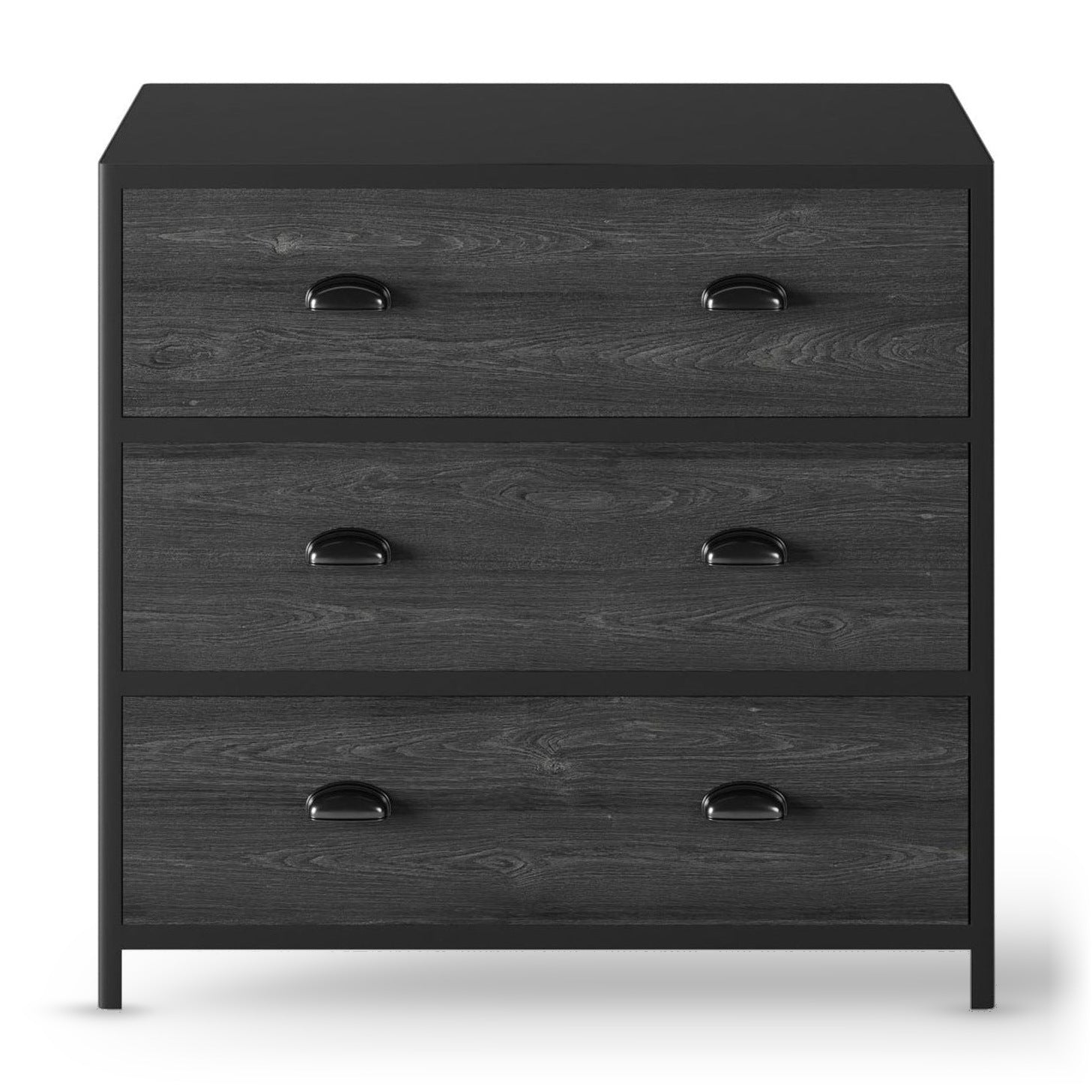 DI Designs Grafton Black Oak Wood Chest of Drawers