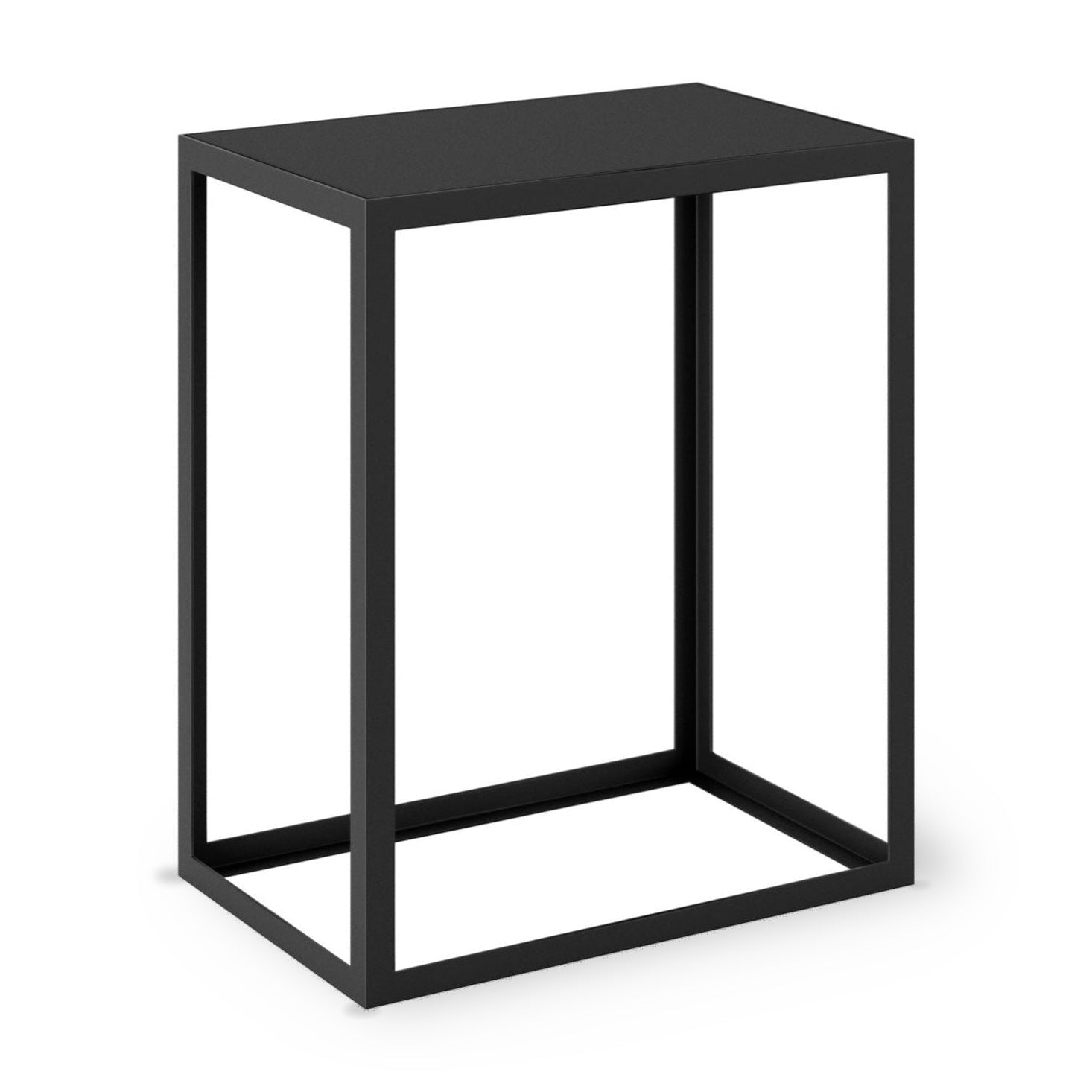 DI Designs Grafton Black Oak Wood Side Table