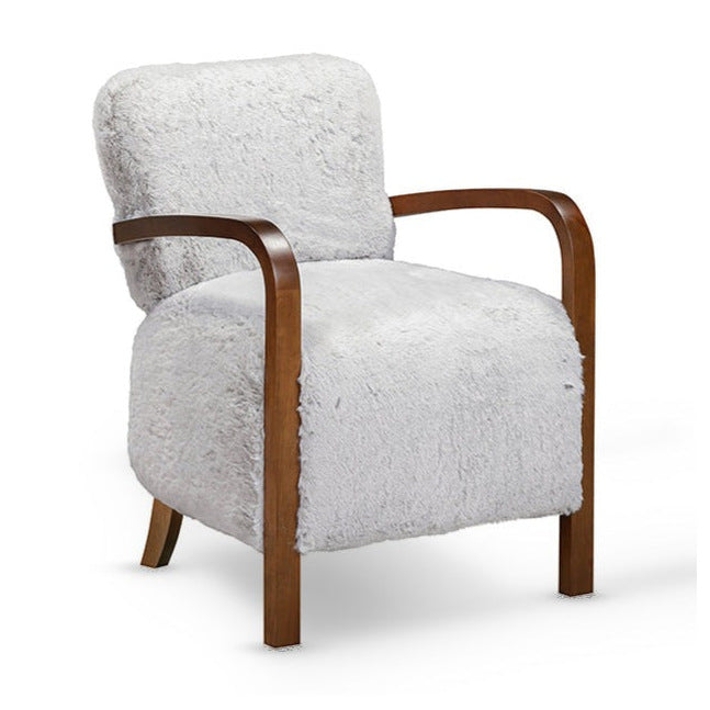 DI Designs Kington Grey Fur Armchair