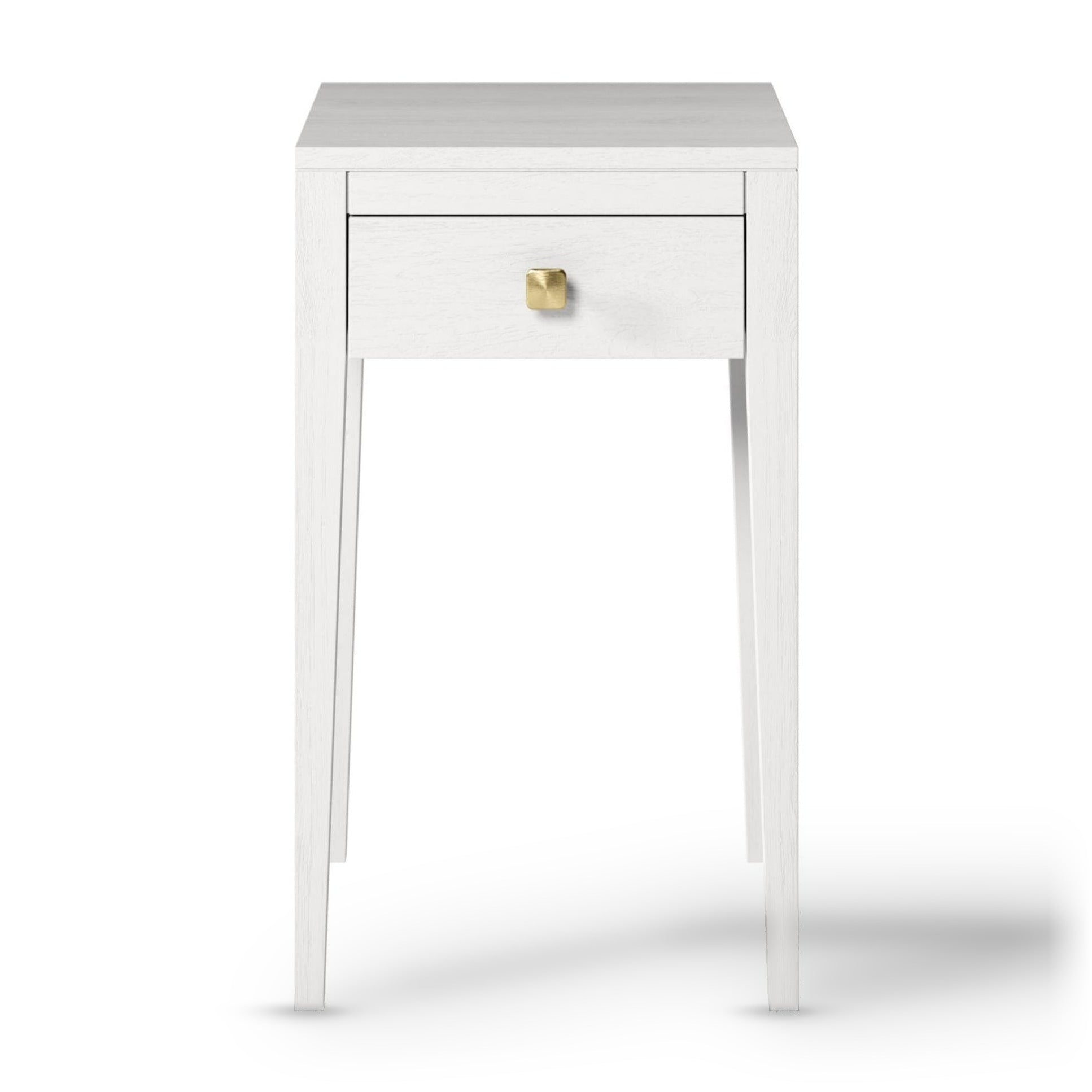 DI Designs Radford White Oak Wood Bedside Table | 1 Drawer - CLEARANCE