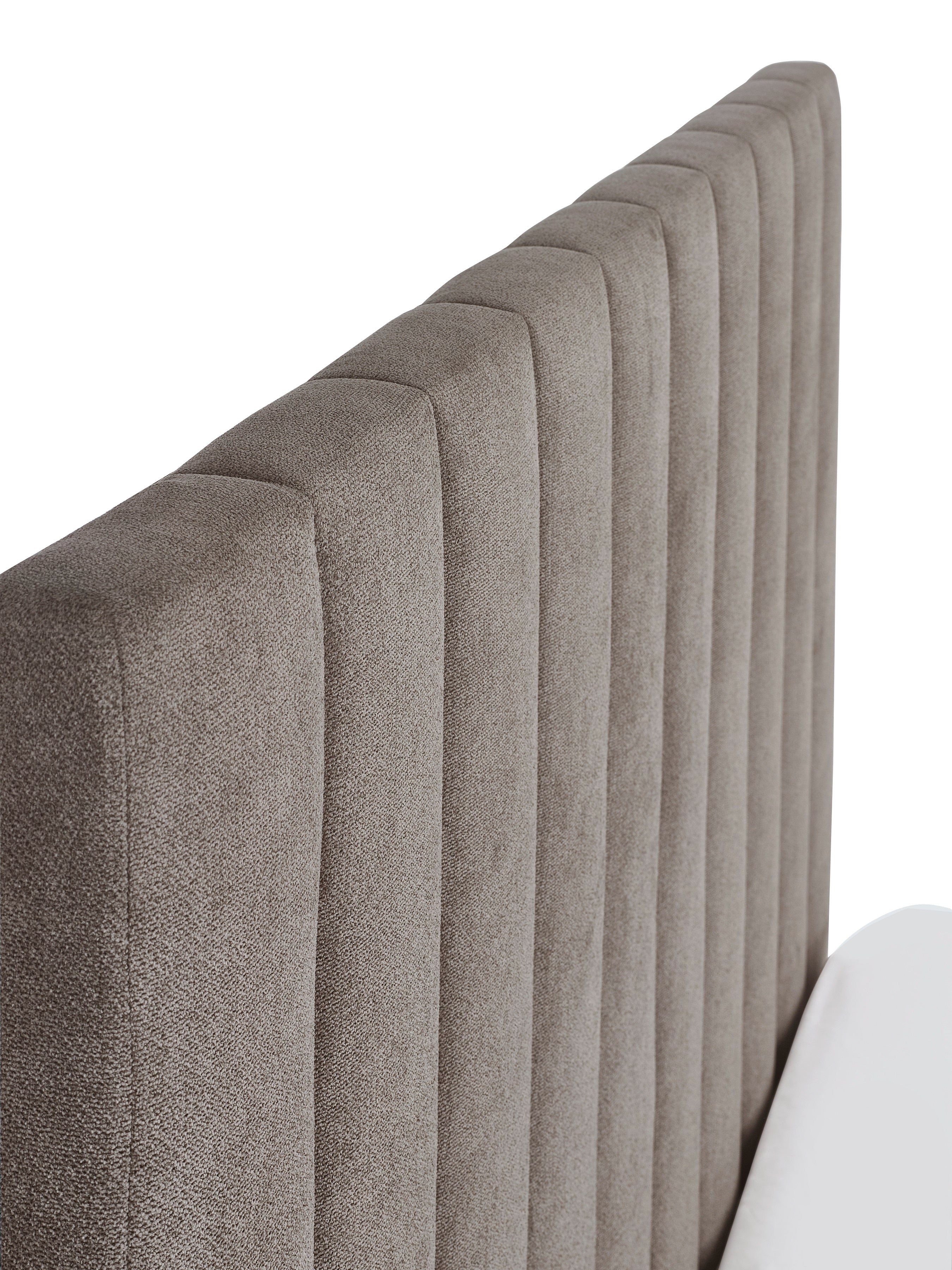 Wesley Grey Chenille Single Bed