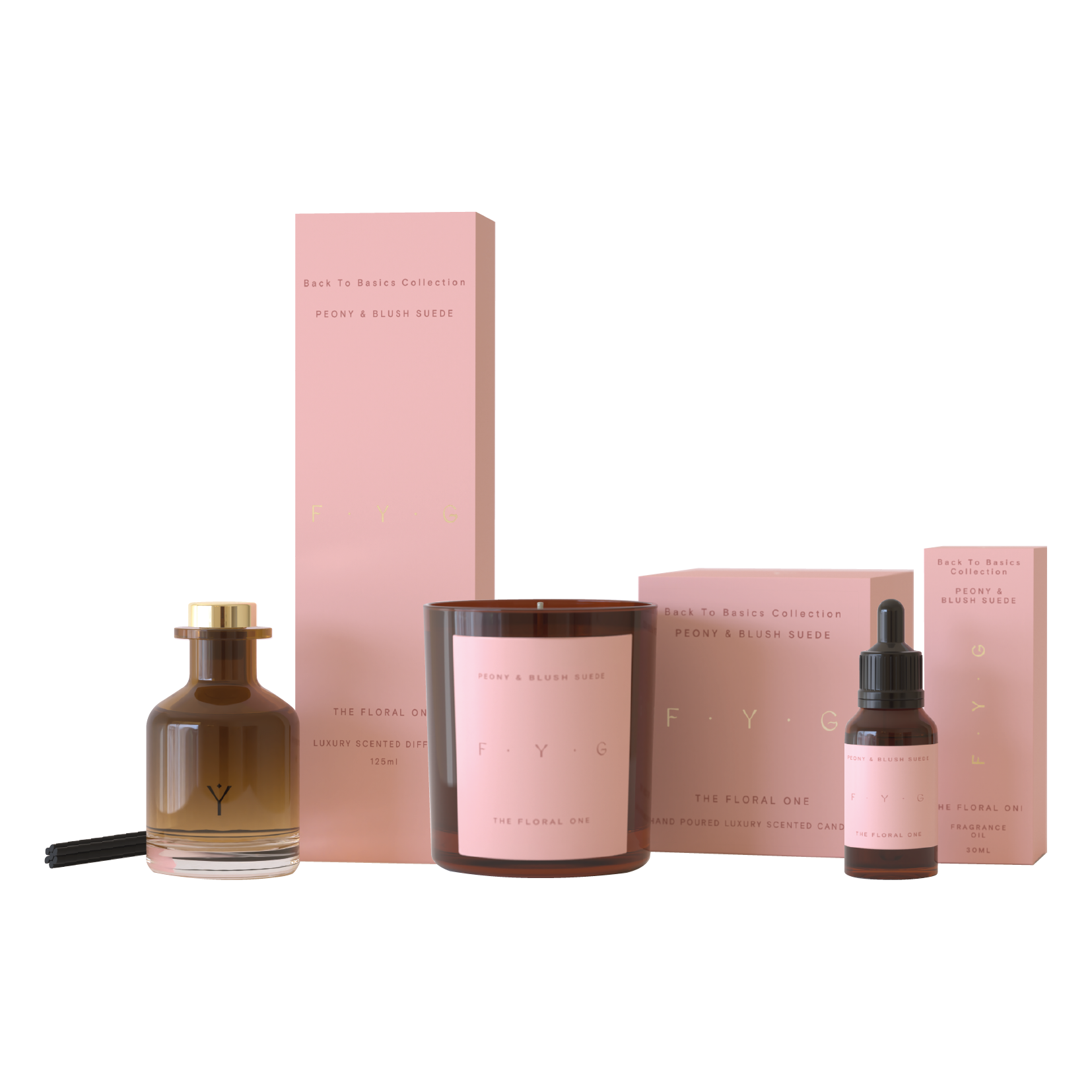 Peony & Blush Suede Reed Diffuser