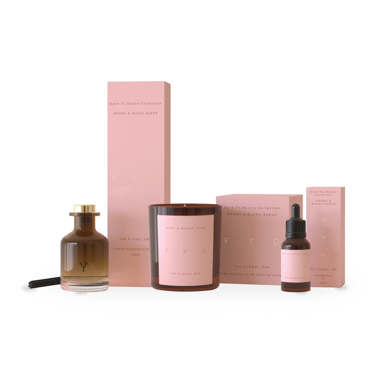 Peony & Blush Suede Reed Diffuser