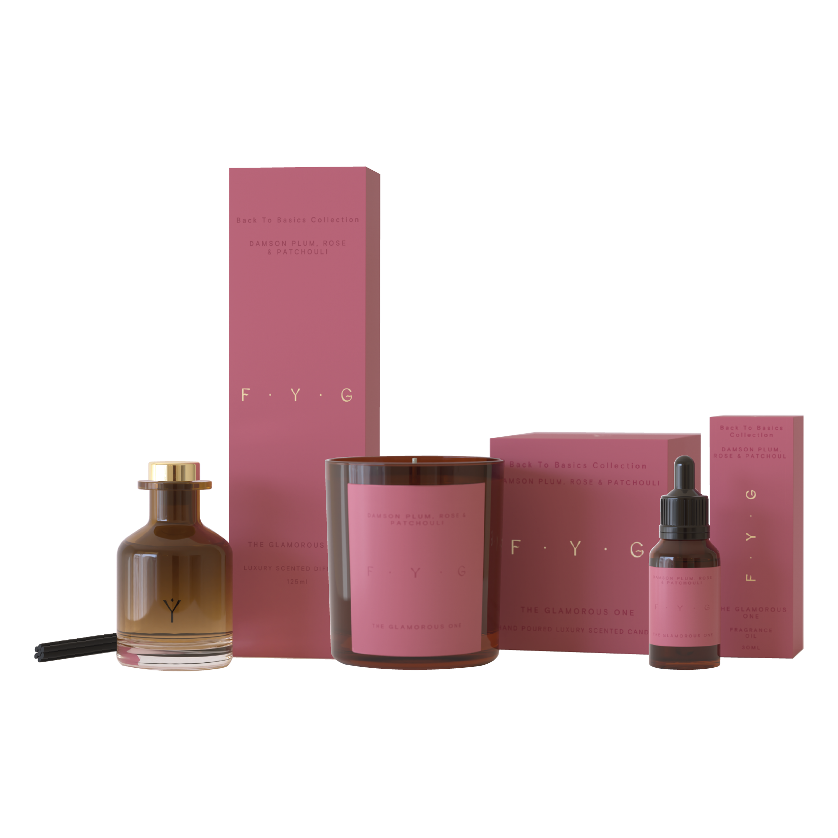 Damson Plum, Rose & Patchouli Reed Diffuser