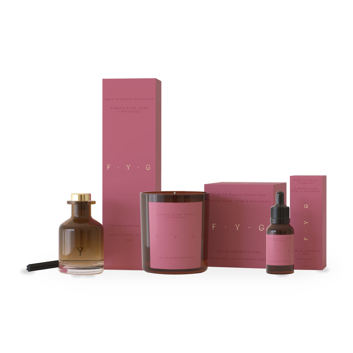Damson Plum, Rose & Patchouli Reed Diffuser