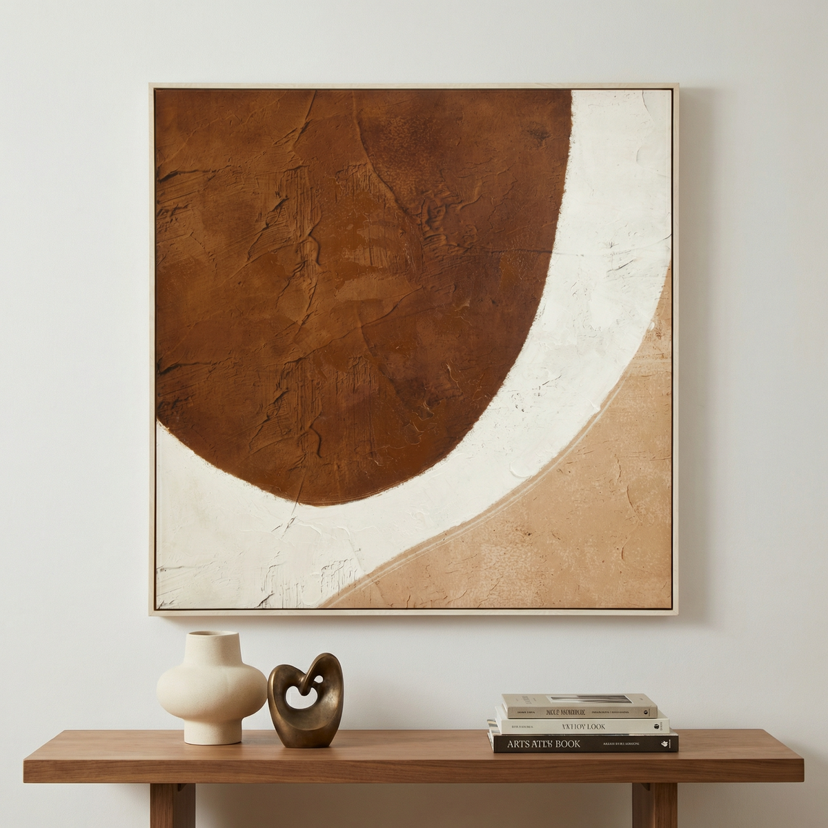 Noah Brown & Natural Textured Canvas Wall Art
