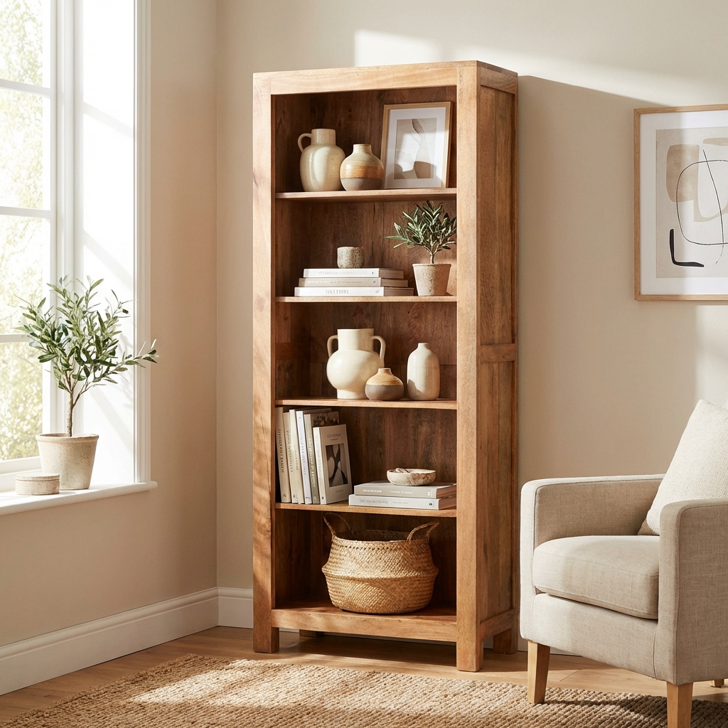 Canterbury Natural Mango Wood Display Unit