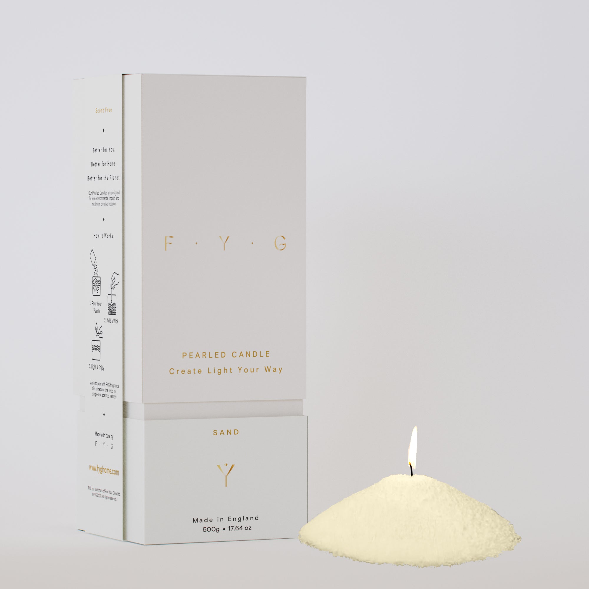 Candle Pearls Sand