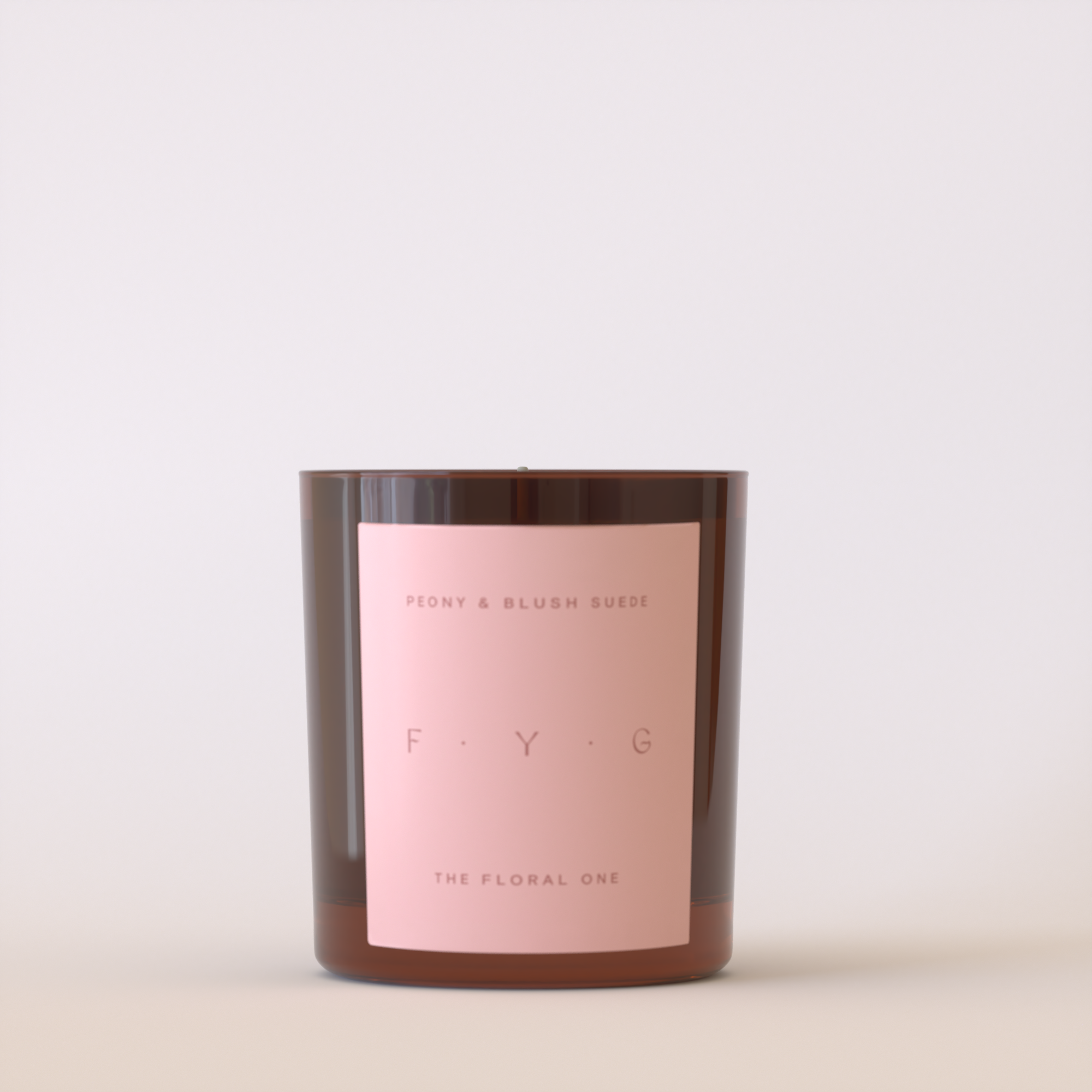 Peony & Blush Suede Candle