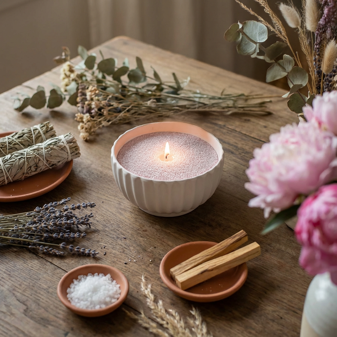 Candle Pearls Rose