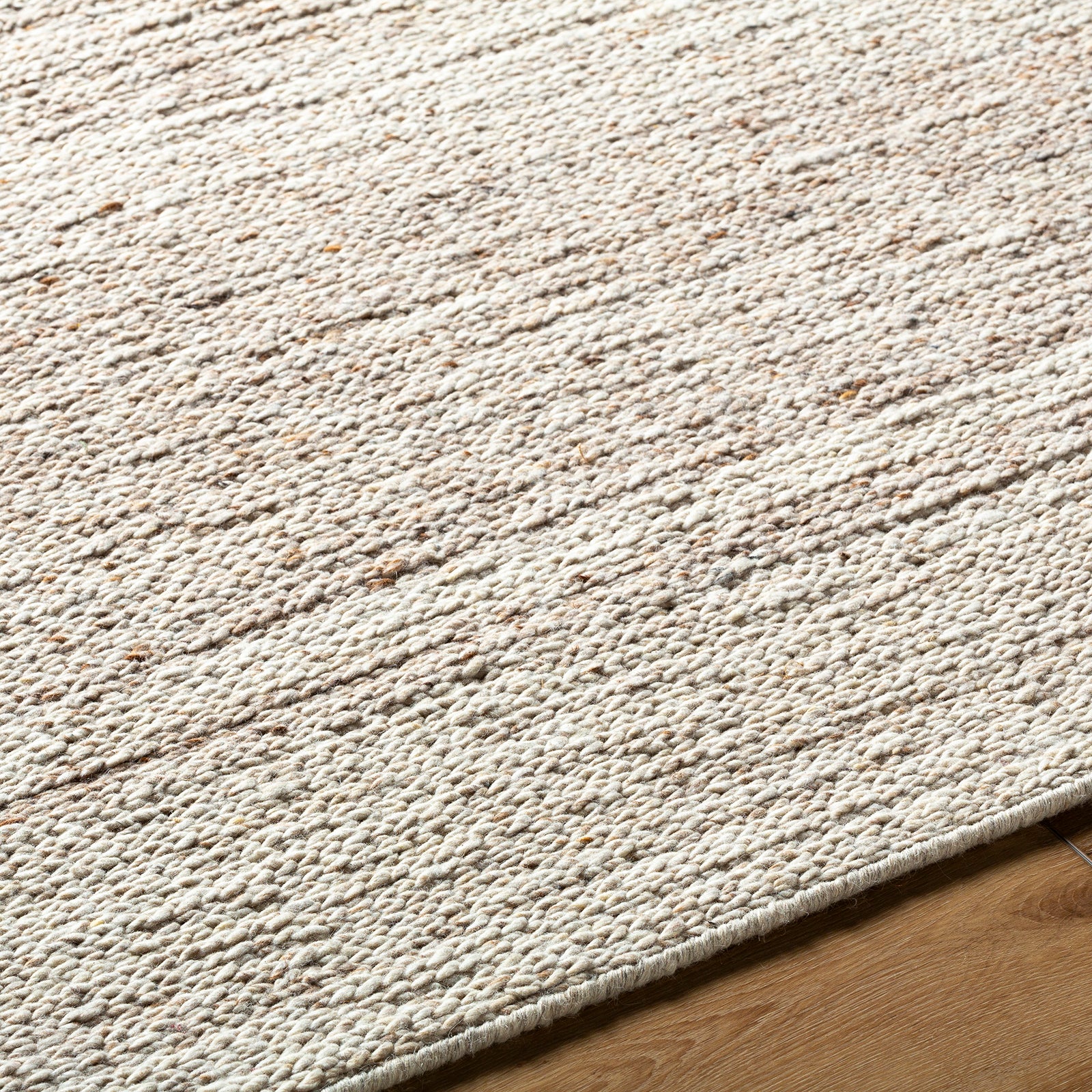 Derby Cottage Wool Cottage Beige & Ivory Rug 152x229cm - texture detail