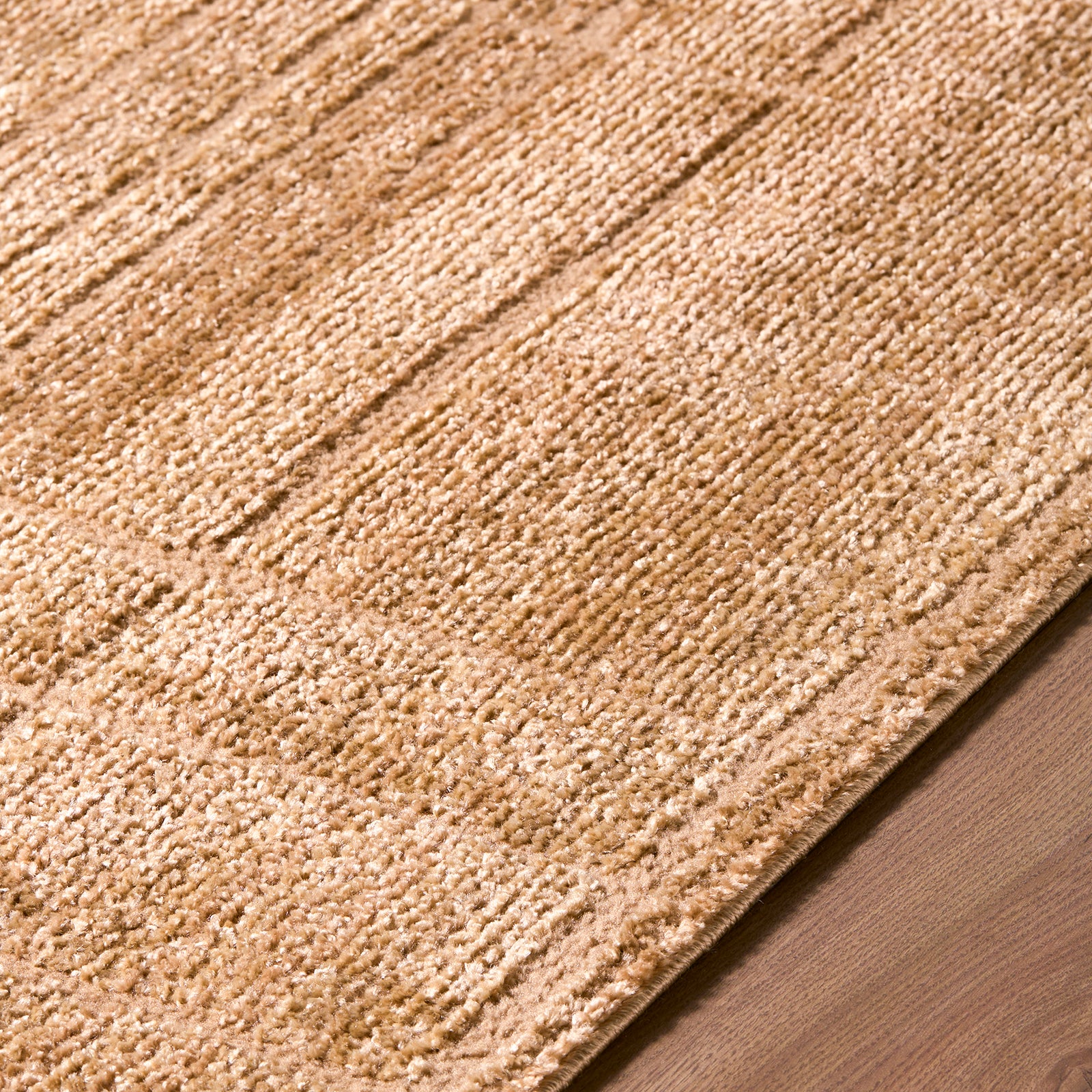 Alba Modern Graphic Tan Polypropylene & Polyester Rug 160x213cm - texture detail