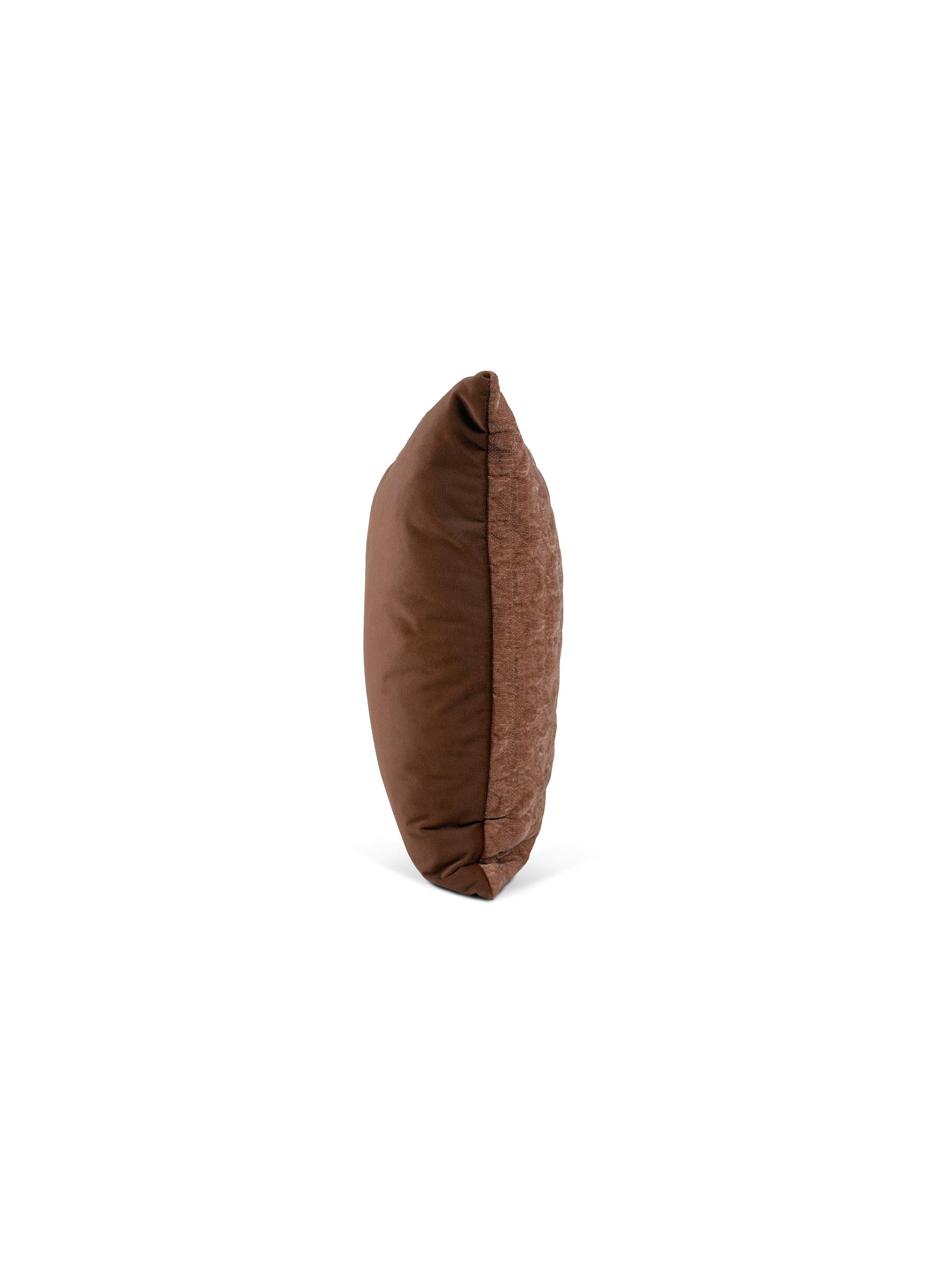 Set of 2 Desert Rose Square Cushions 45x45cm - side angle