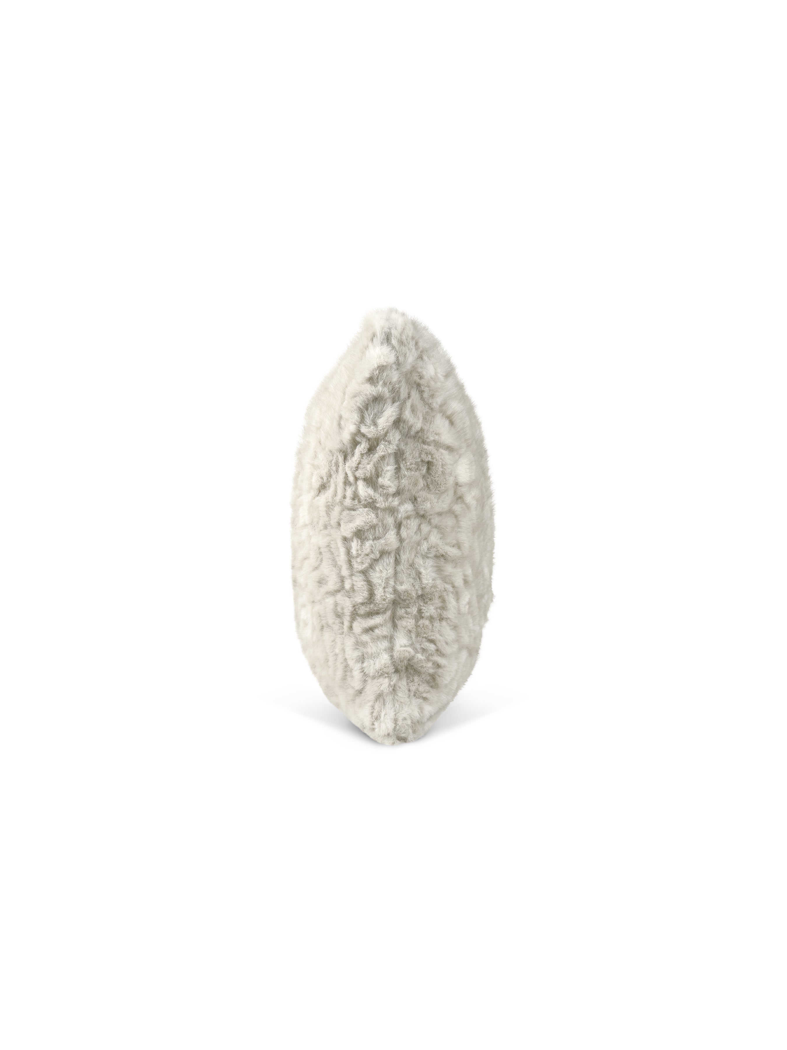 Set of 2 Fur Cloud Square Cushions 45x45cm - side angle