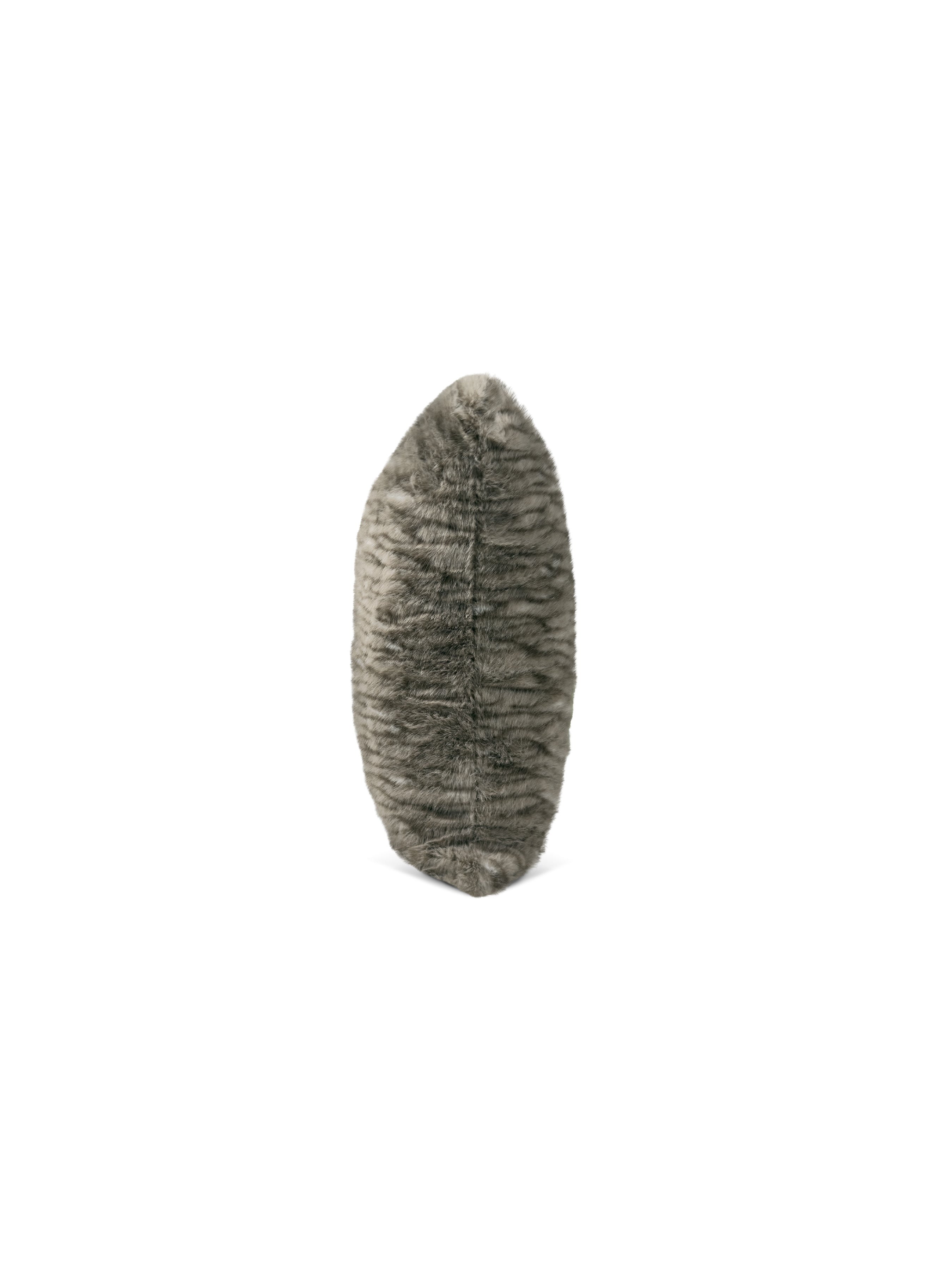 Set of 2 Fur Cobble Square Cushions 50x50cm - side angle