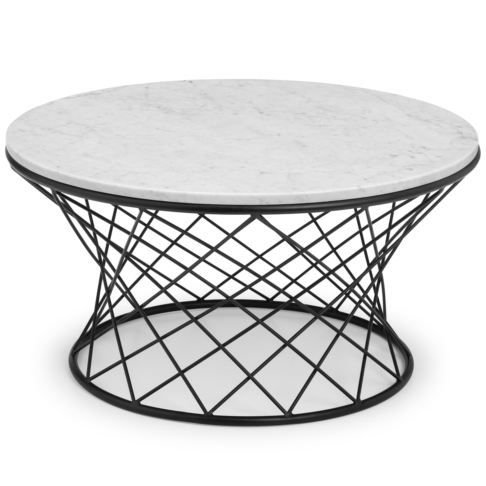 Kanna White Marble Round Coffee Table