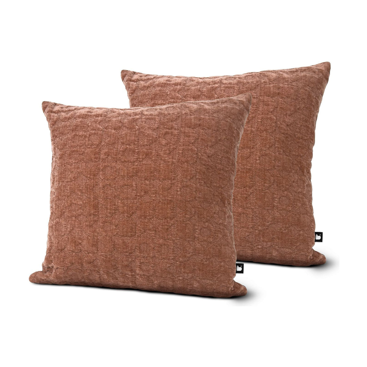 Set of 2 Desert Rose Square Cushions 45x45cm - twin pack