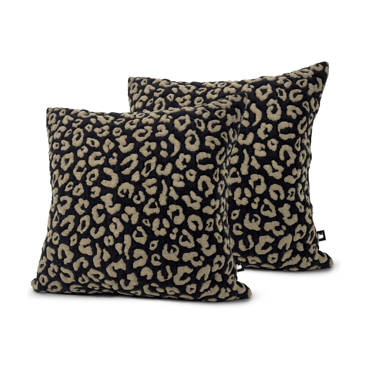 Set of 2 Luna Leopard Square Cushions 45x45cm - twin pack