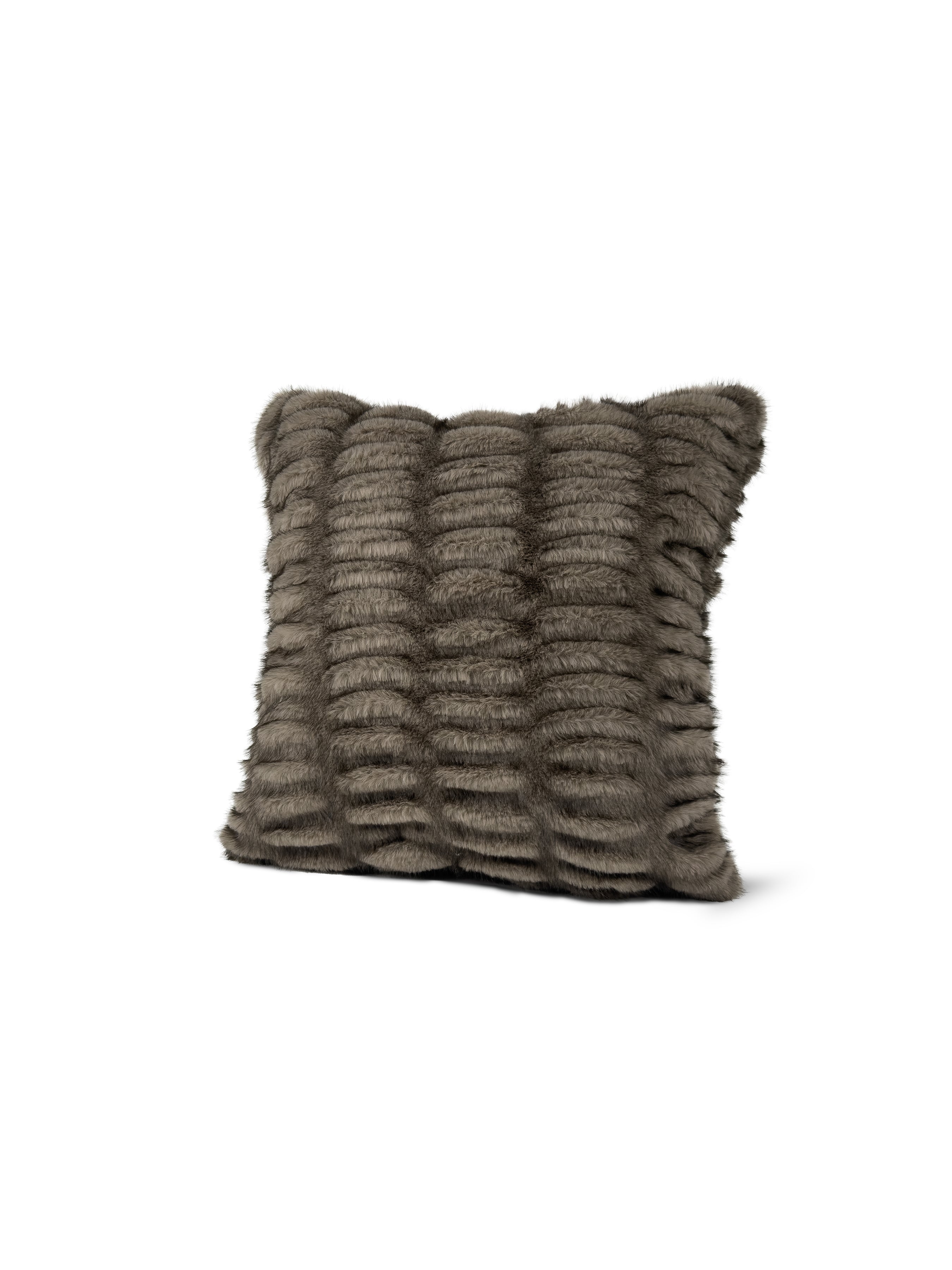 Set of 2 Extreme Lounging Fur Ridge Coco Cushions 45 x 45cm - individual cushion front view