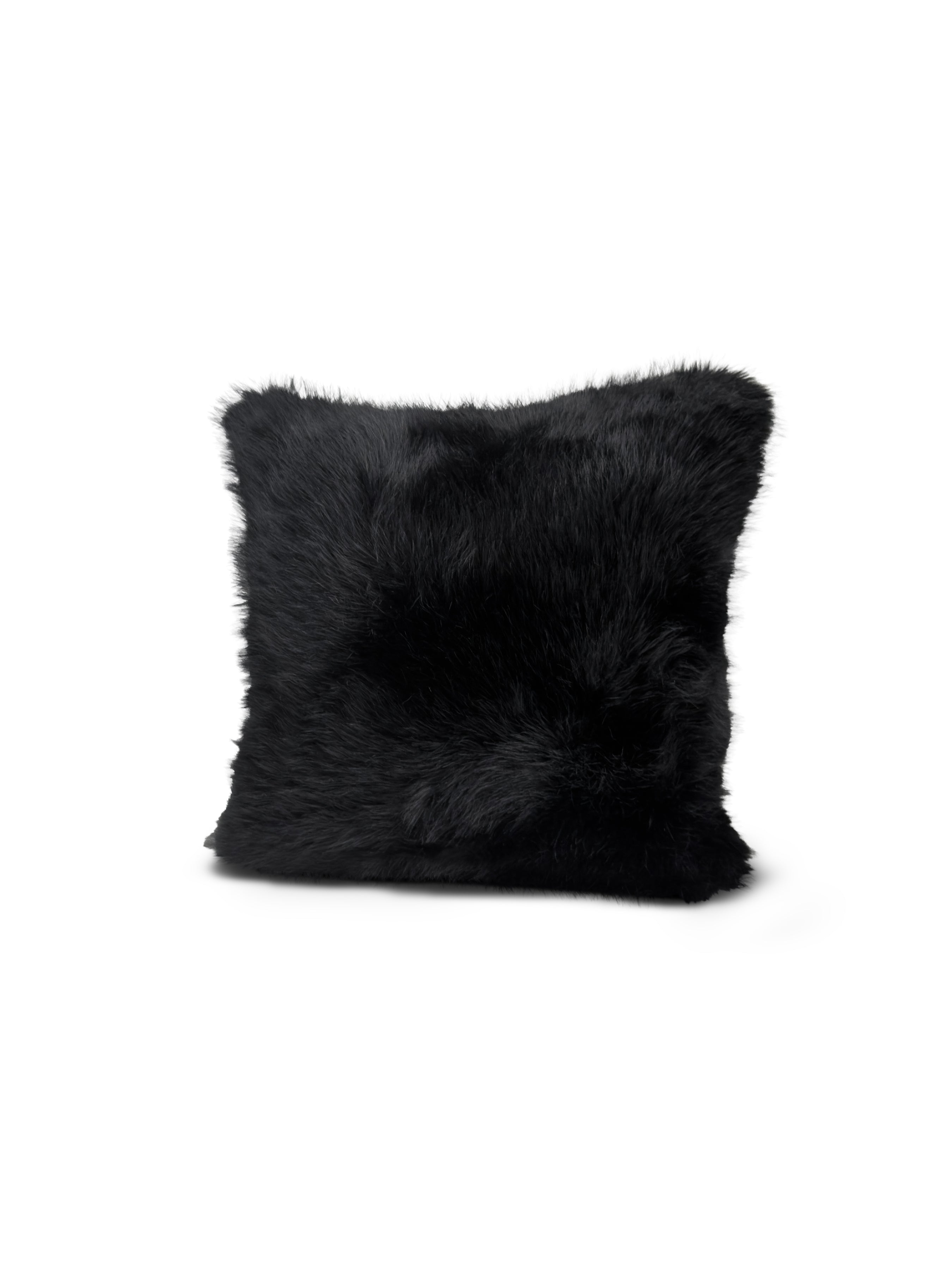Set of 2 Extreme Lounging Lux Fur Midnight Cushions 45 x 45cm - individual cushion front view