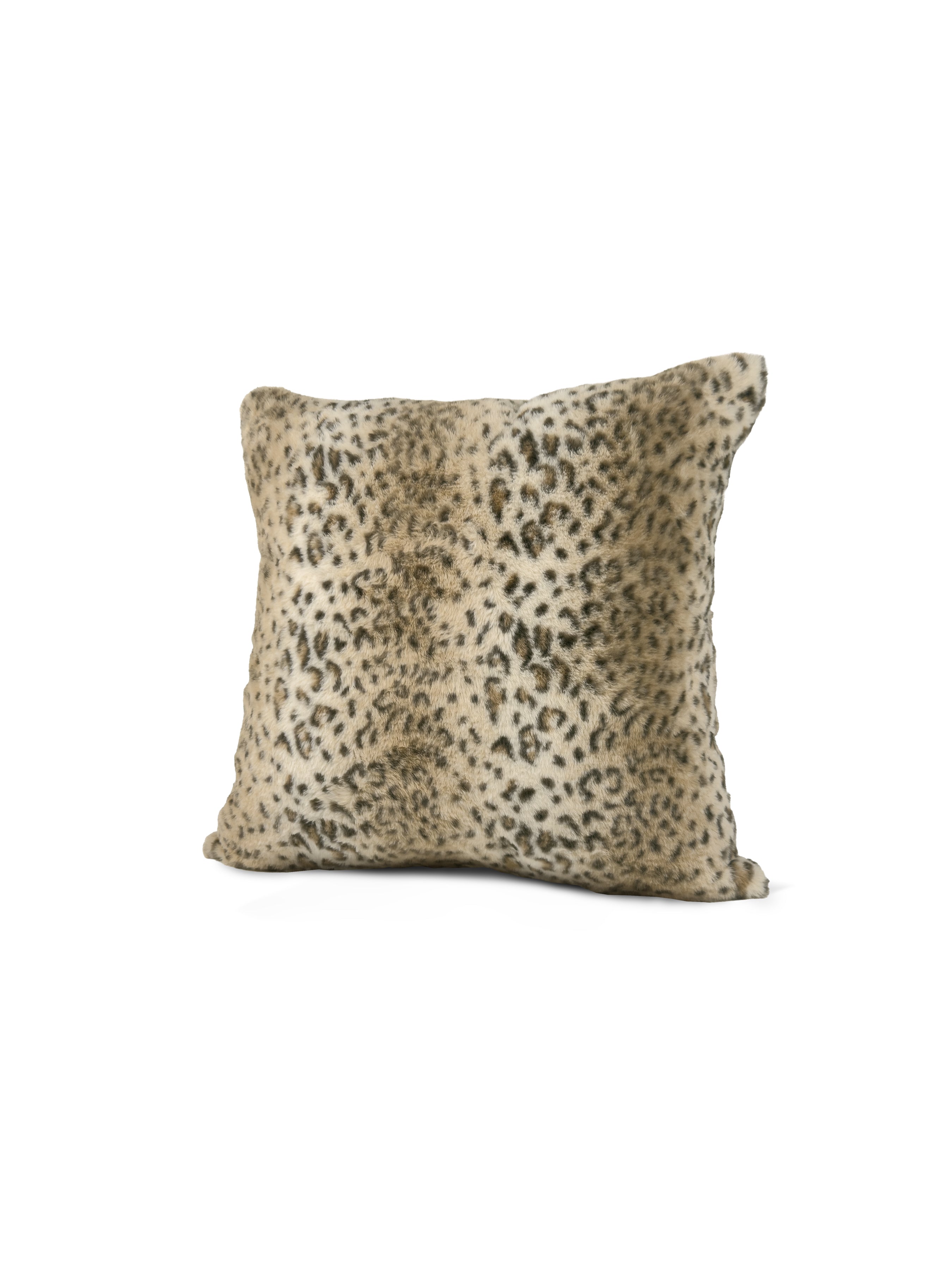 Set of 2 Extreme Lounging Fur Vintage Leopard Cushions 50 x 50cm - individual cushion front view