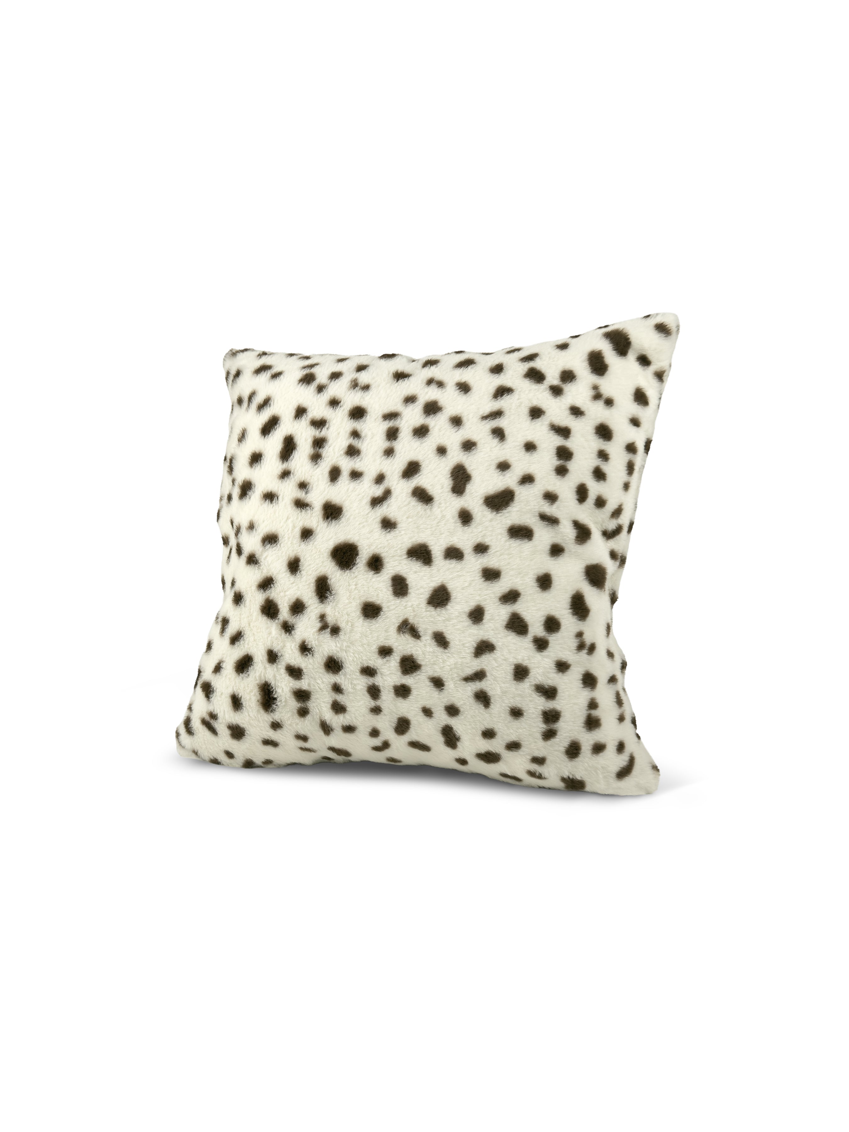 Set of 2 Extreme Lounging Fur Snow Leopard Cushions 50 x 50cm - individual cushion front view