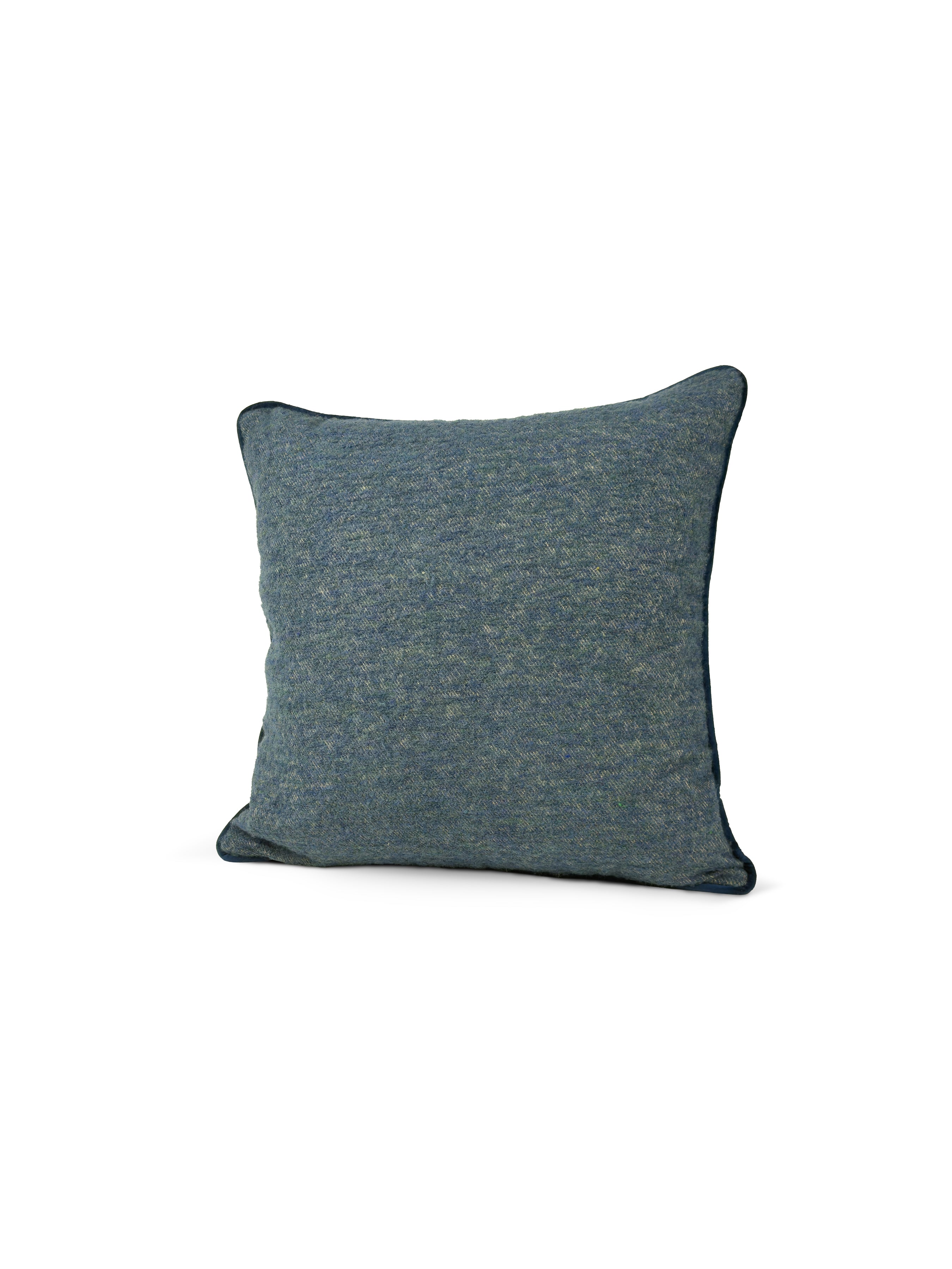 Set of 2 Extreme Lounging Wool Touch Denim Cushions 50 x 50cm - individual cushion front view