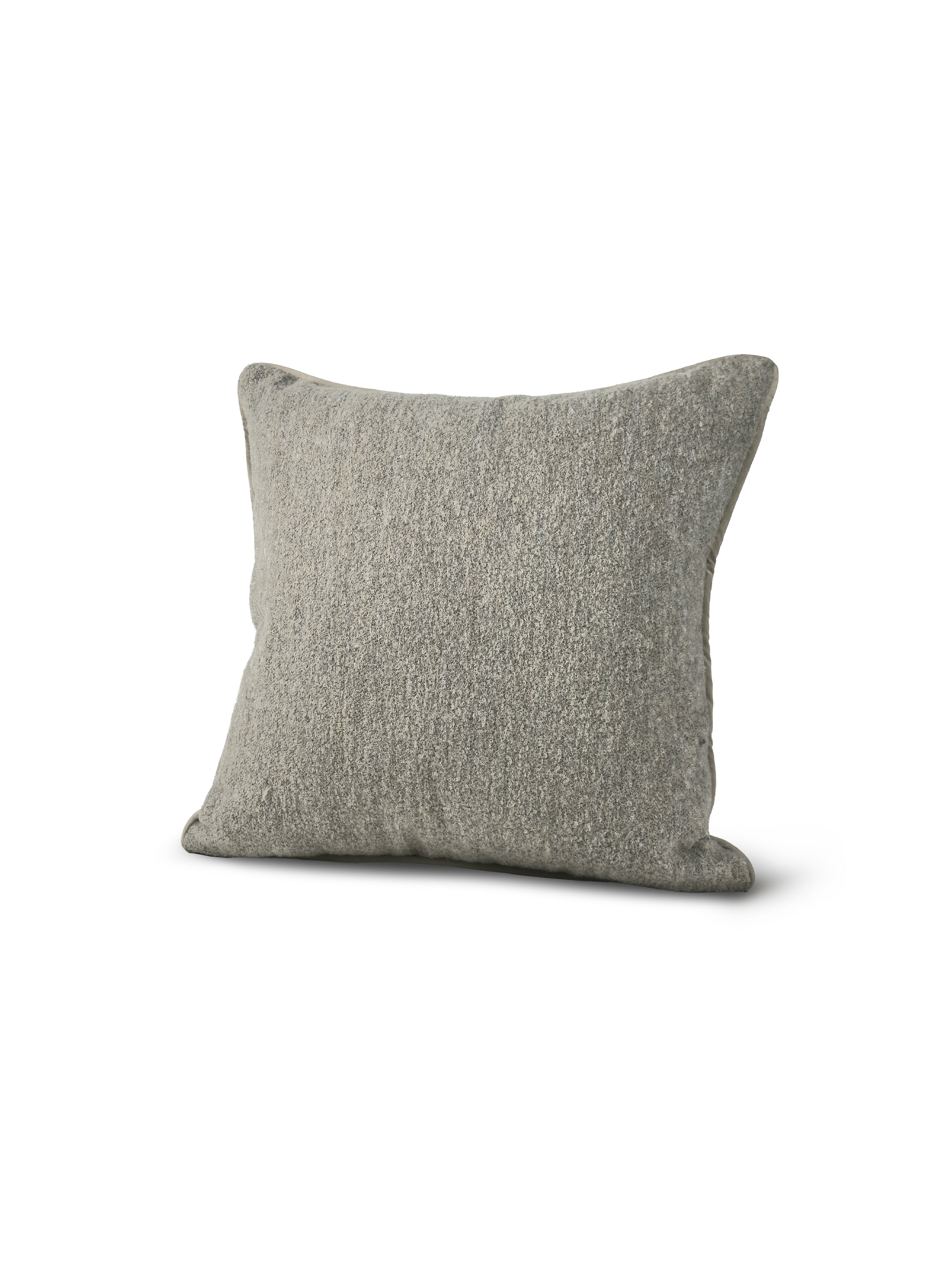 Set of 2 Extreme Lounging Wool Touch Oatmeal Cushions 50 x 50cm - individual cushion front view