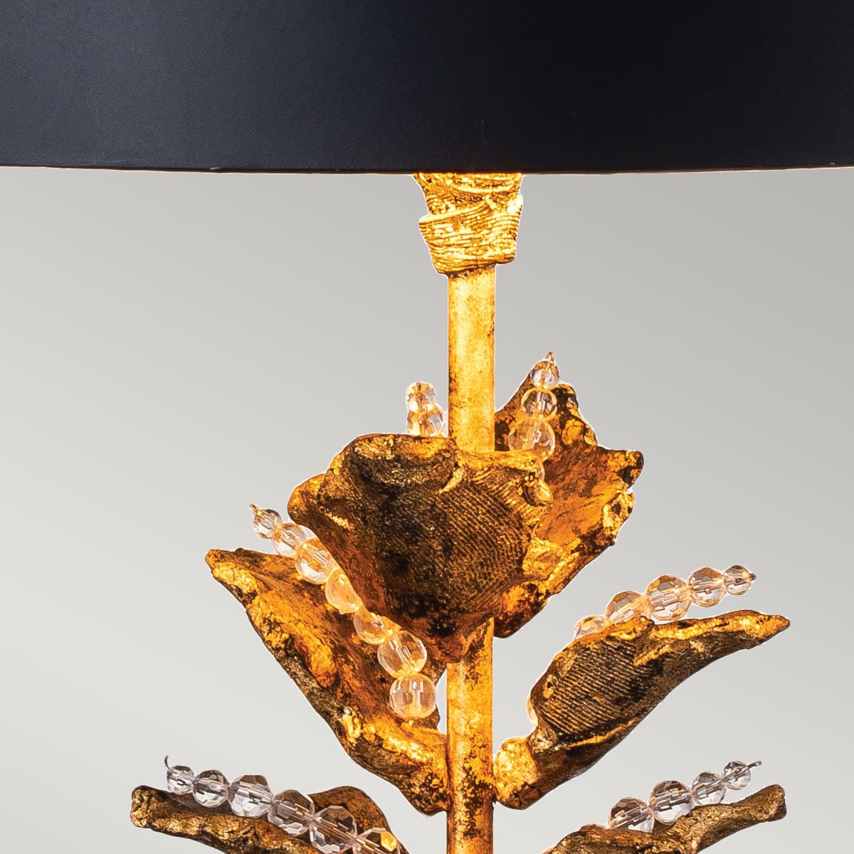 Morgan Antique Gold & Black Table Lamp