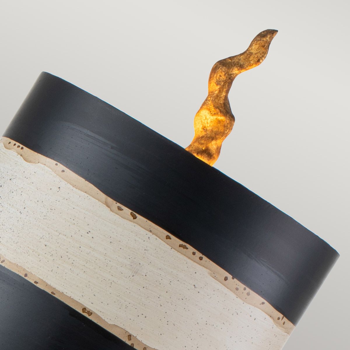 Shoulden Gold/Black/Cream Striped Table Lamp