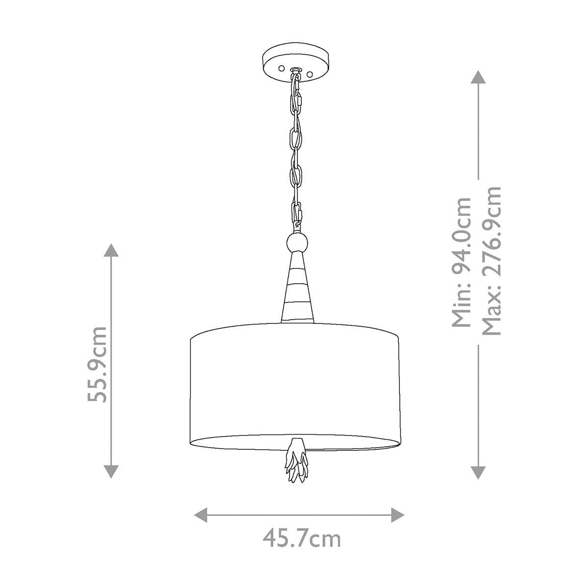 Flambeau Double Pendant Light