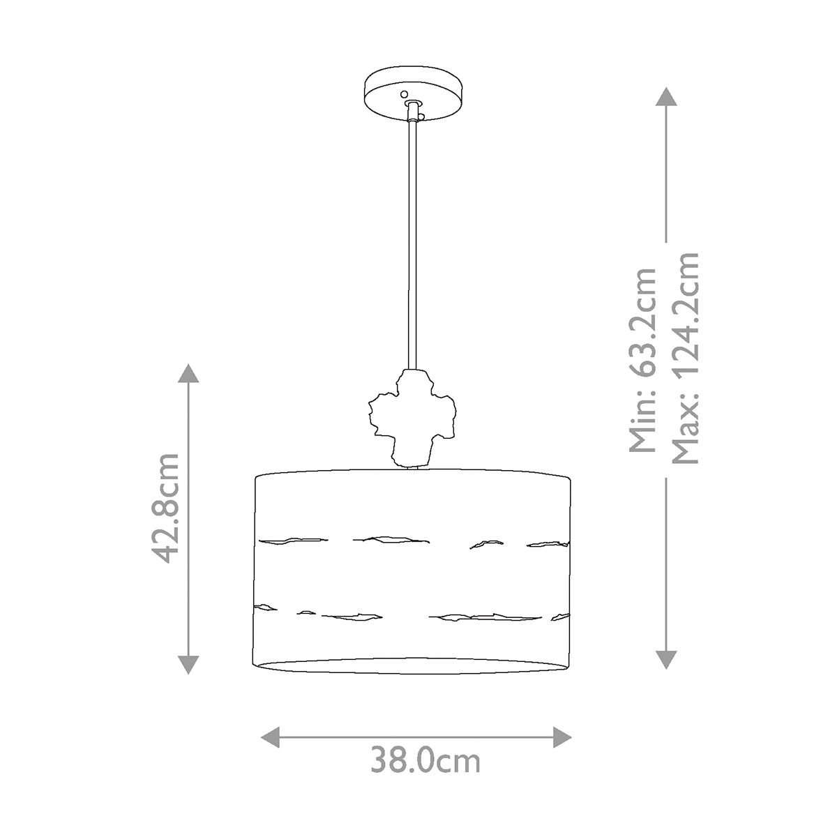 Fragment Single Large Pendant Light - Gold