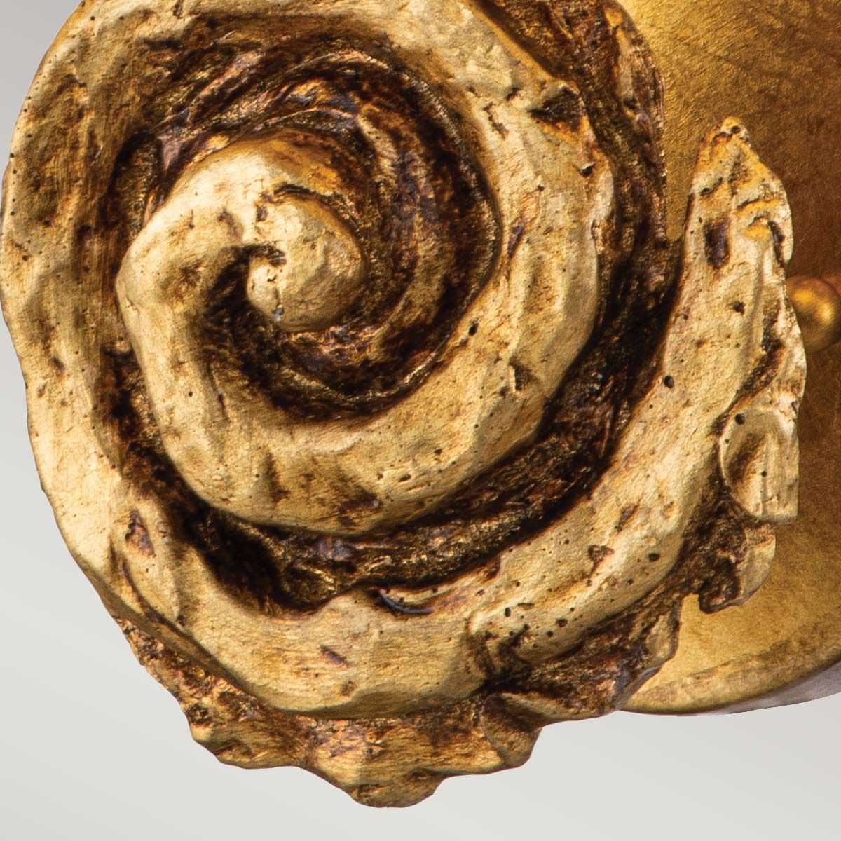 Swirl 1lt Large Wall Light - Gold Leaf