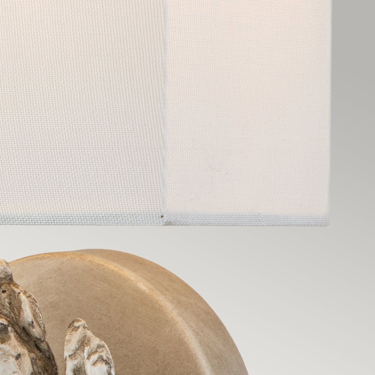 Swirl 1lt Large Wall Light - Bone White