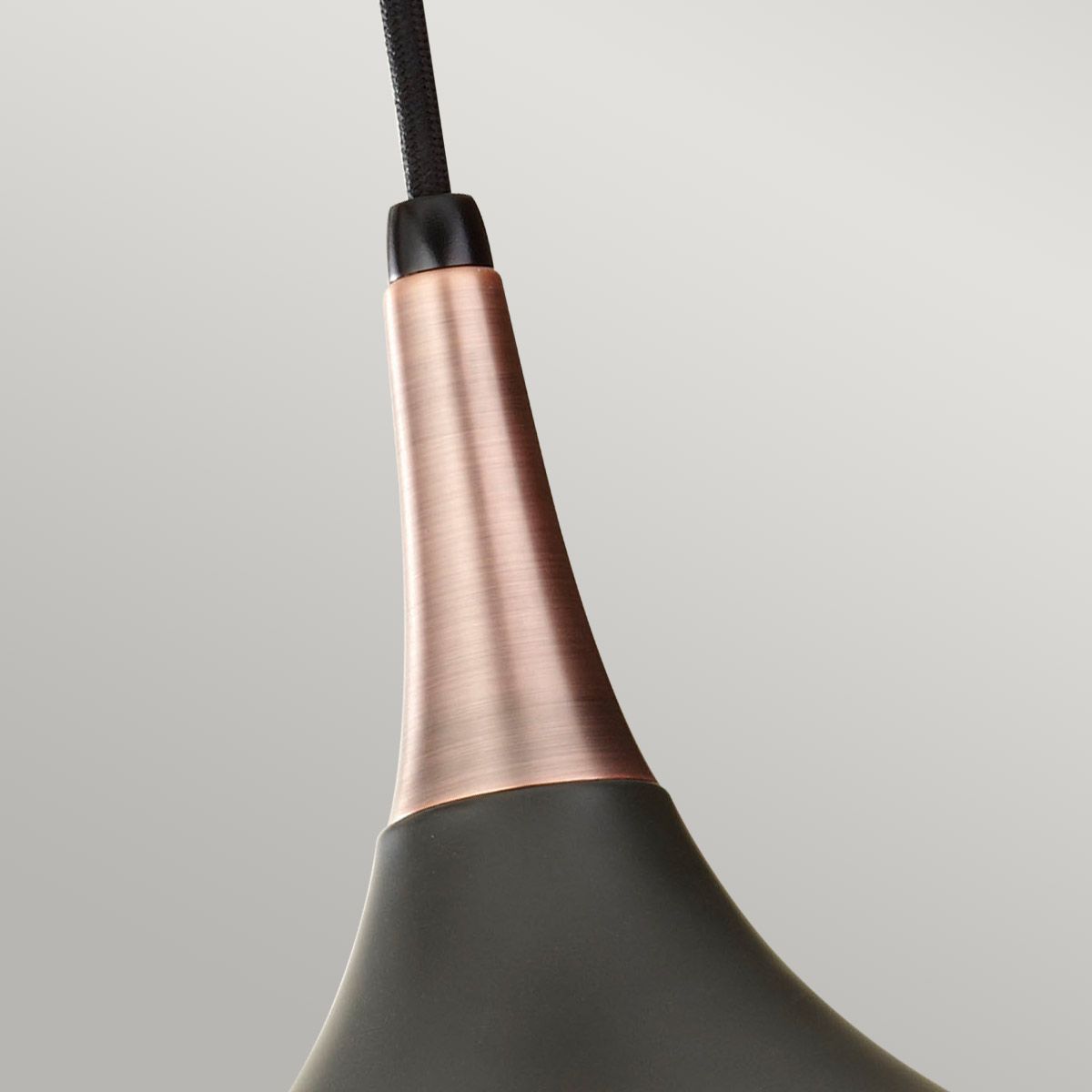 Ashby Single Medium Pendant Light - Bronze