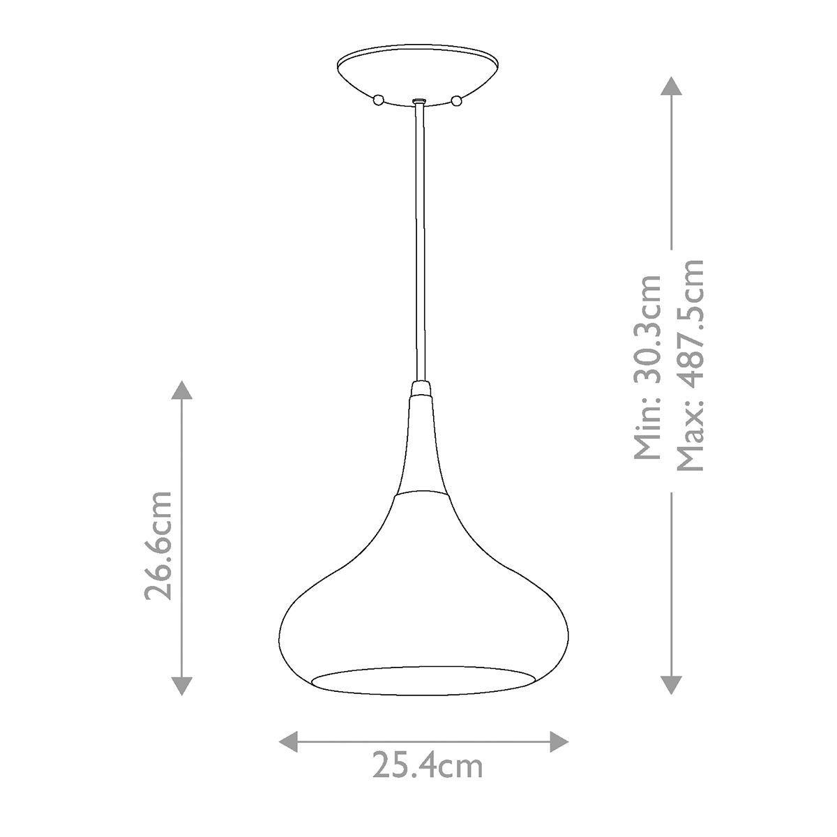 Ashby Single Medium Pendant Light - Bronze