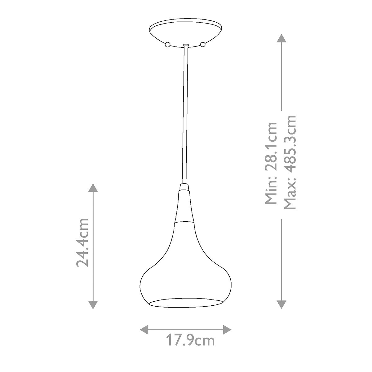 Ashby Single Mini Pendant Light - Bronze