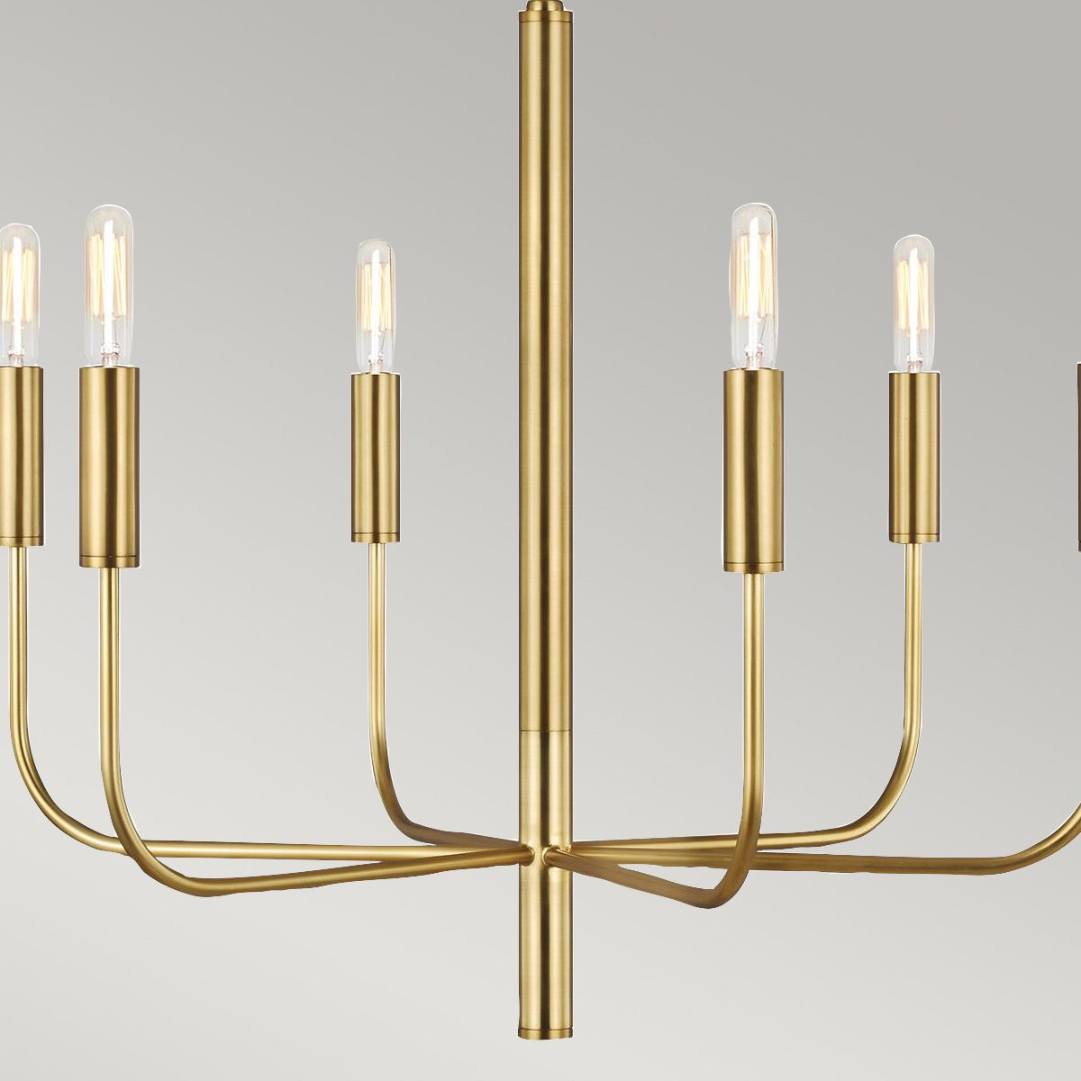 Mistro 6 Light Chandelier - Brass