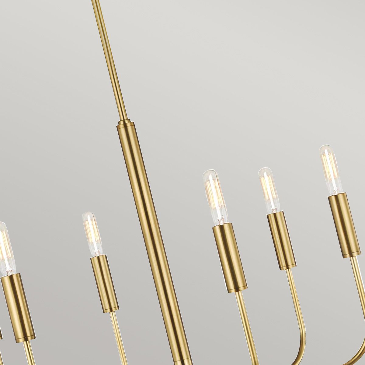 Mistro 6 Light Chandelier - Brass