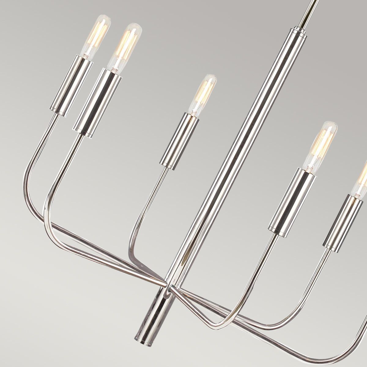 Mistro 6 Light Chandelier - Nickel
