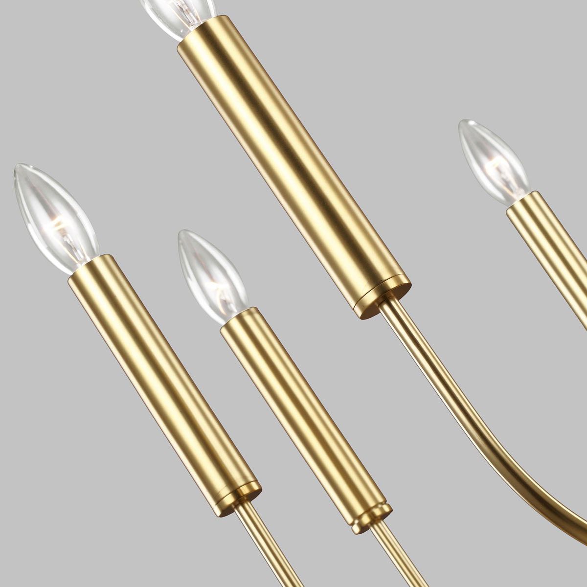 Mistro 9 Light Chandelier - Brass