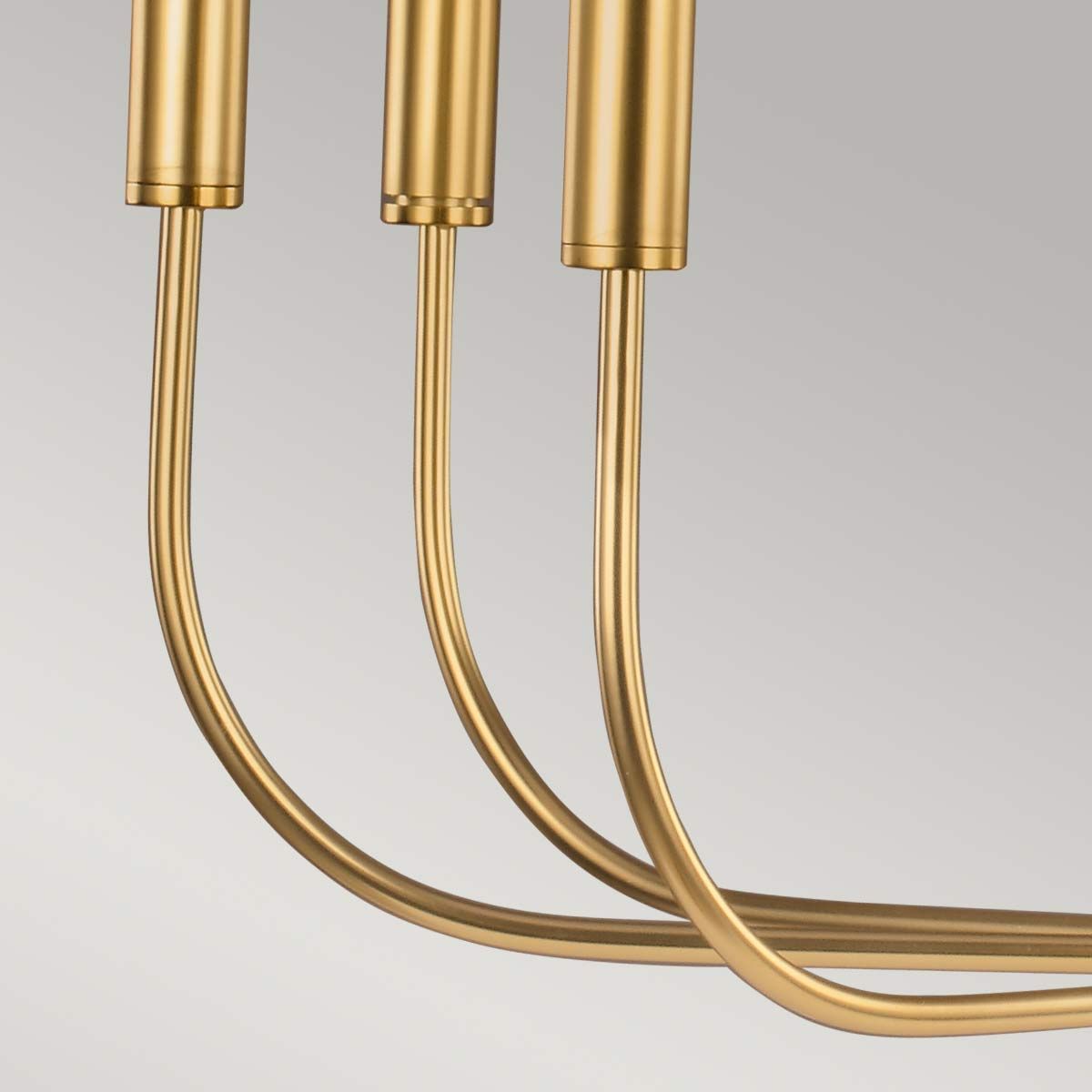 Mistro 9 Light Chandelier - Brass