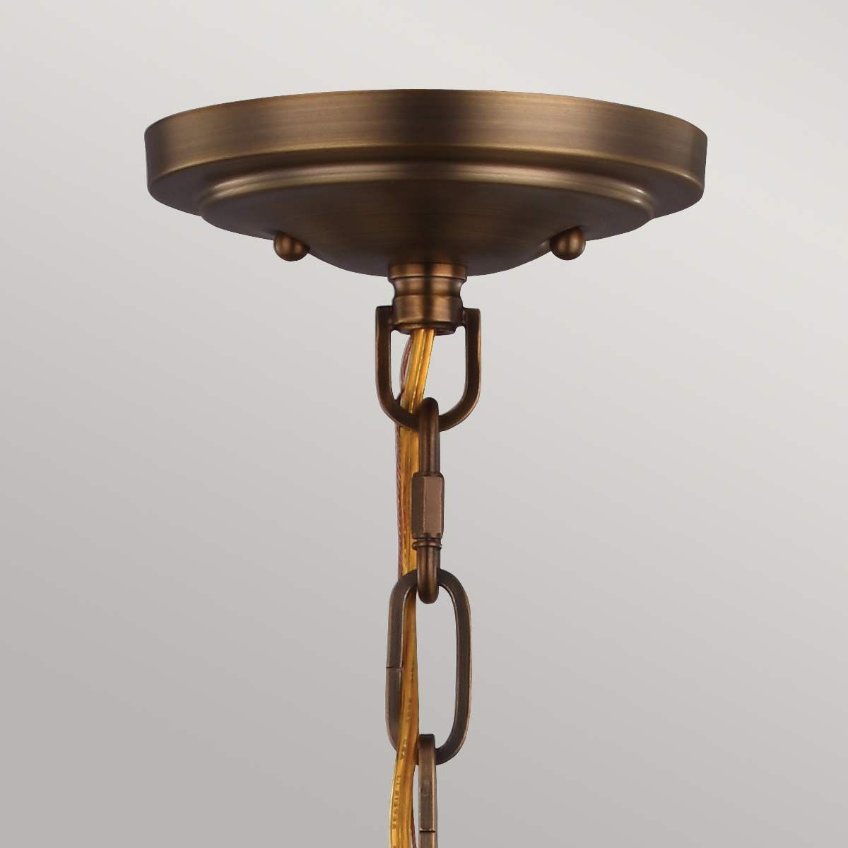 Florentine Double Pendant Light - Black & Brass