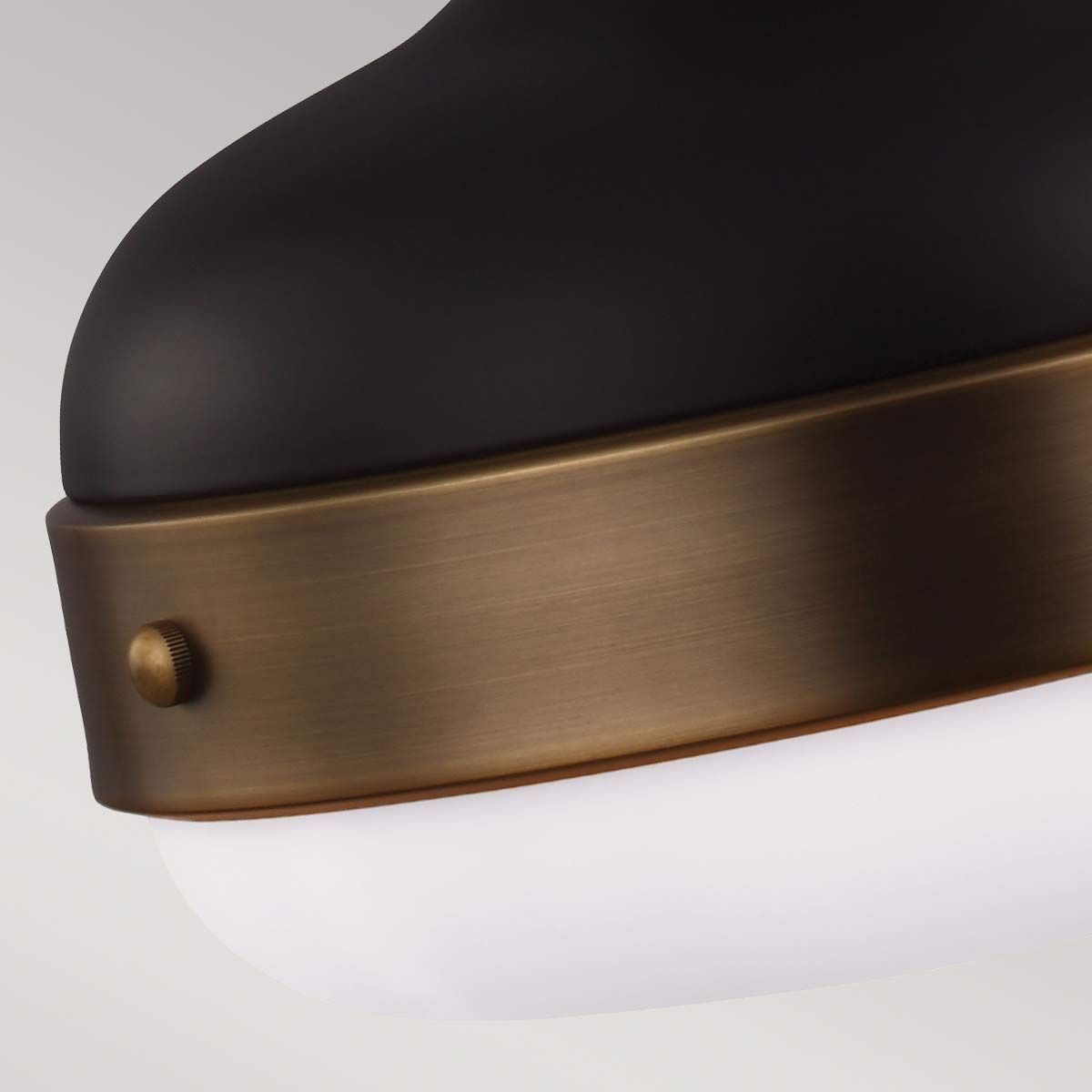 Florentine Double Pendant Light - Black & Brass