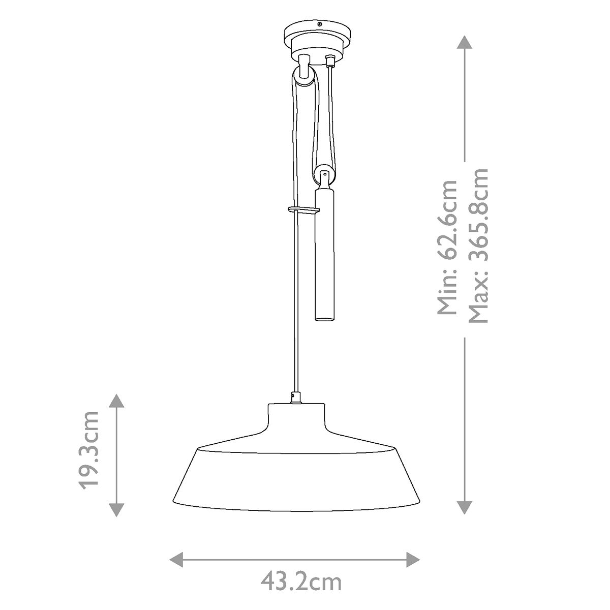 Candor Single Pendant Light - White & Brass