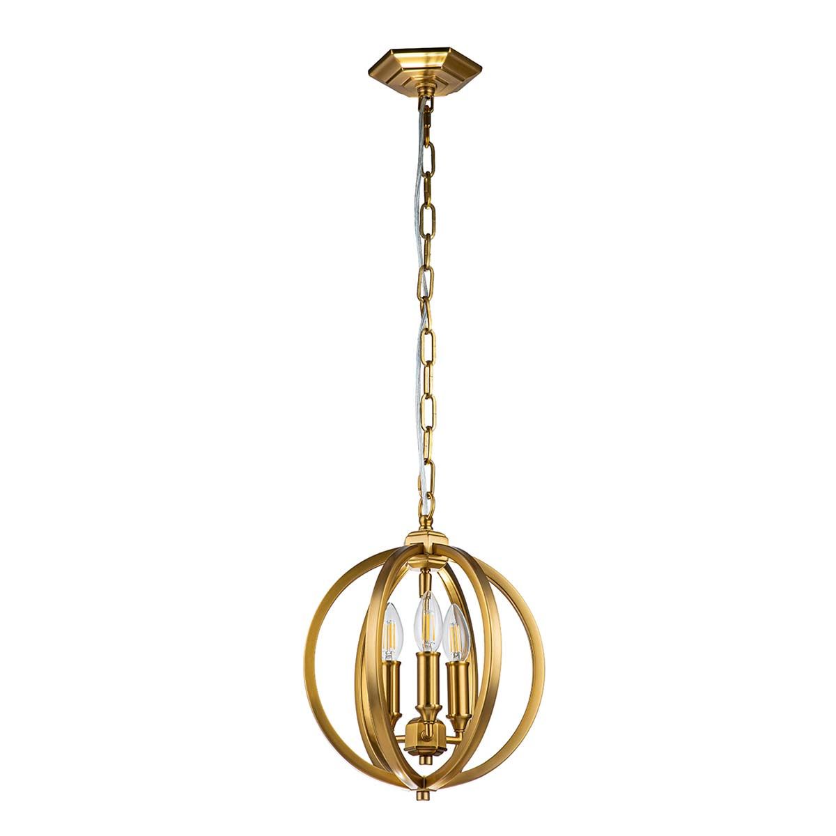 Anderson Triple Small Pendant Light - Brass