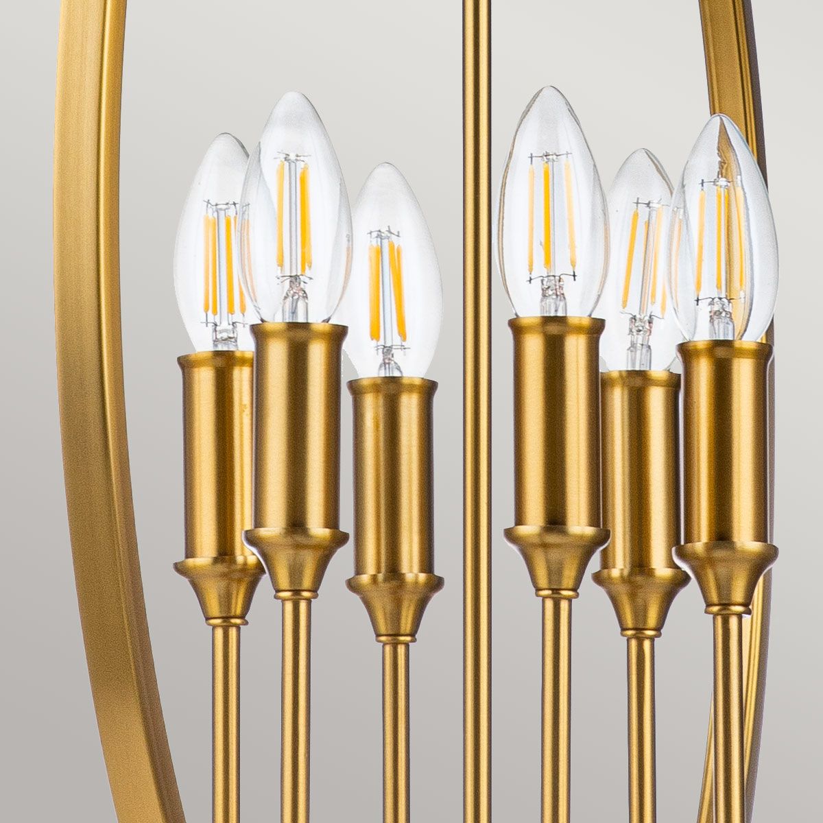 Anderson 6 Light Pendant Light - Brass