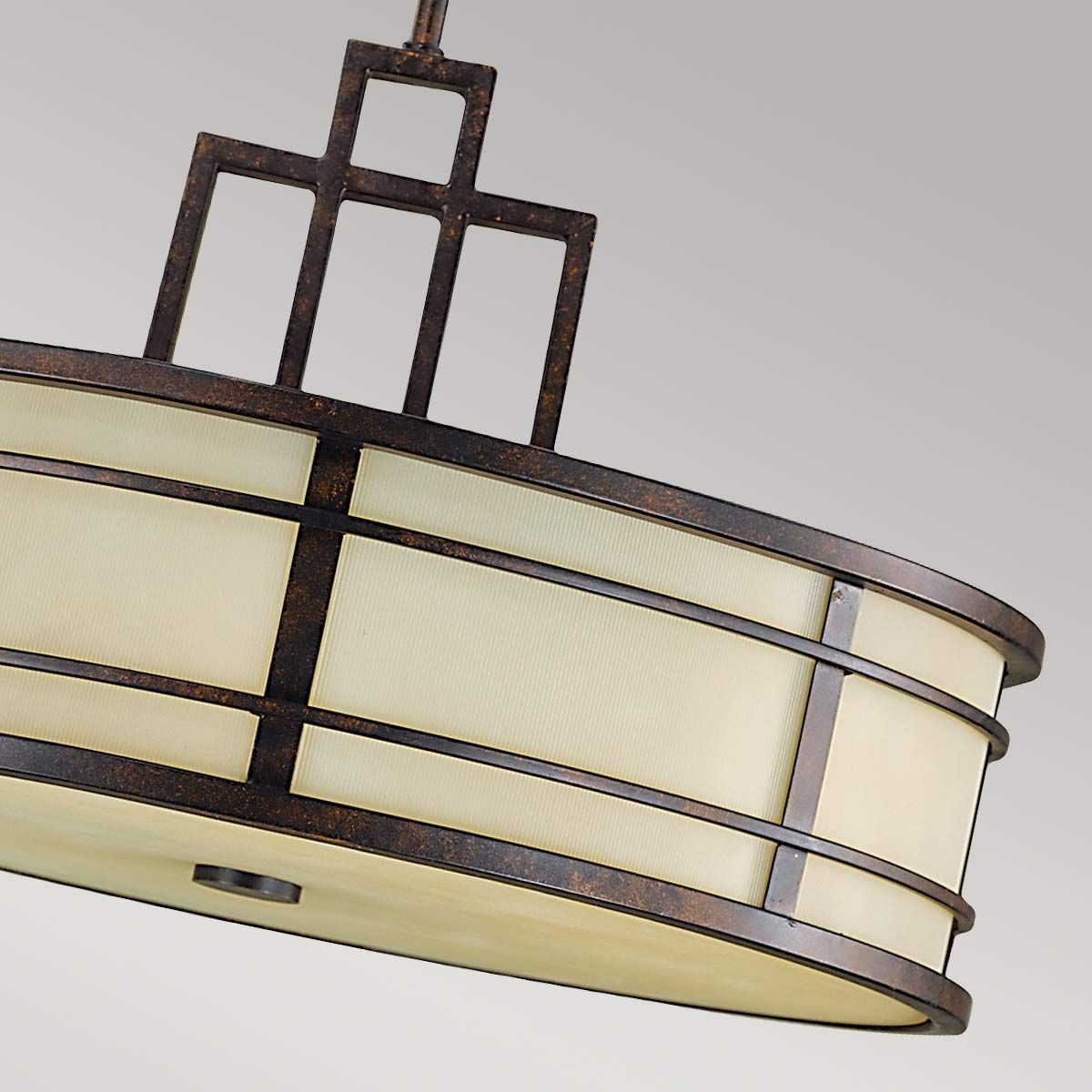 Fusion Triple Pendant Light - Bronze