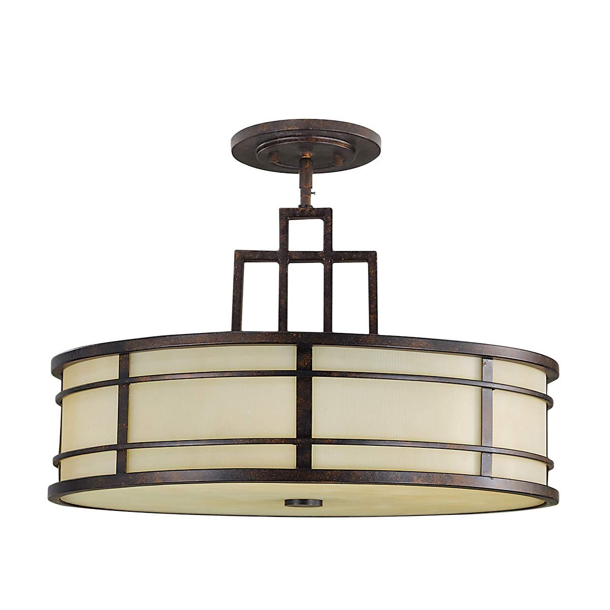 Fusion Triple Pendant Light - Bronze