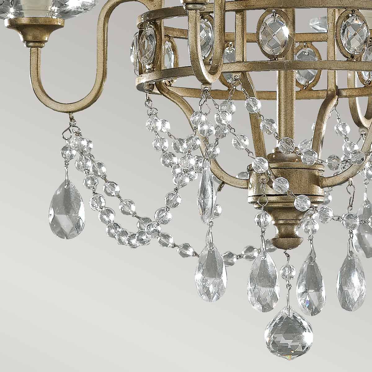 Maximus 4 Light Chandelier - Silver